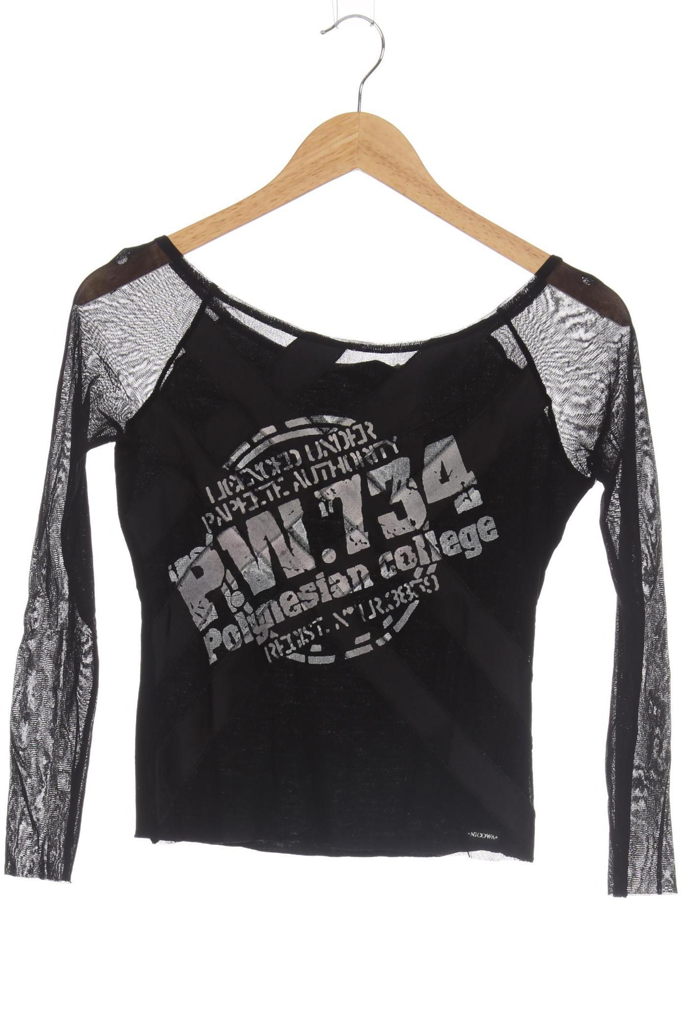 

Nicowa Damen Langarmshirt, schwarz, Gr. 36