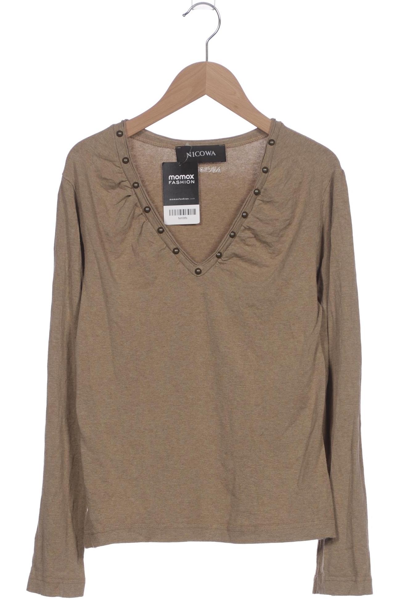 

Nicowa Damen Langarmshirt, beige, Gr. 42