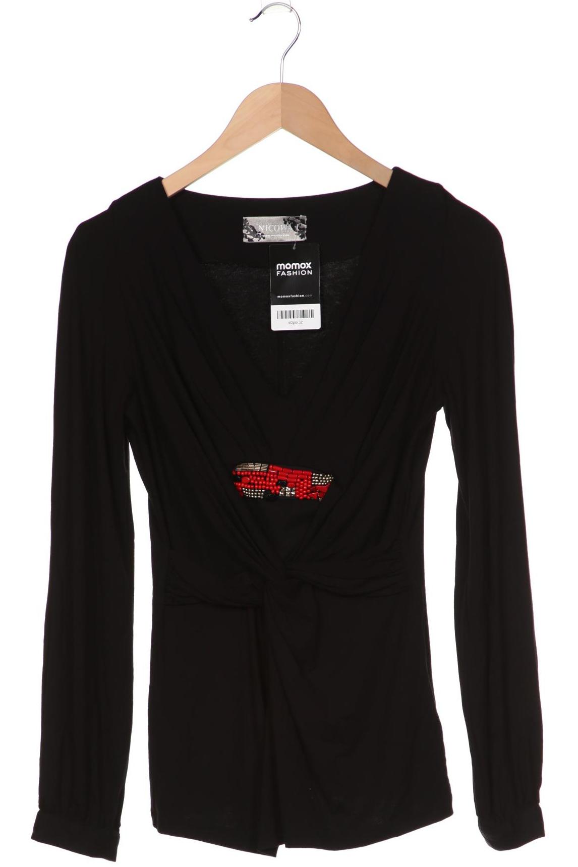 

Nicowa Damen Langarmshirt, schwarz, Gr. 36