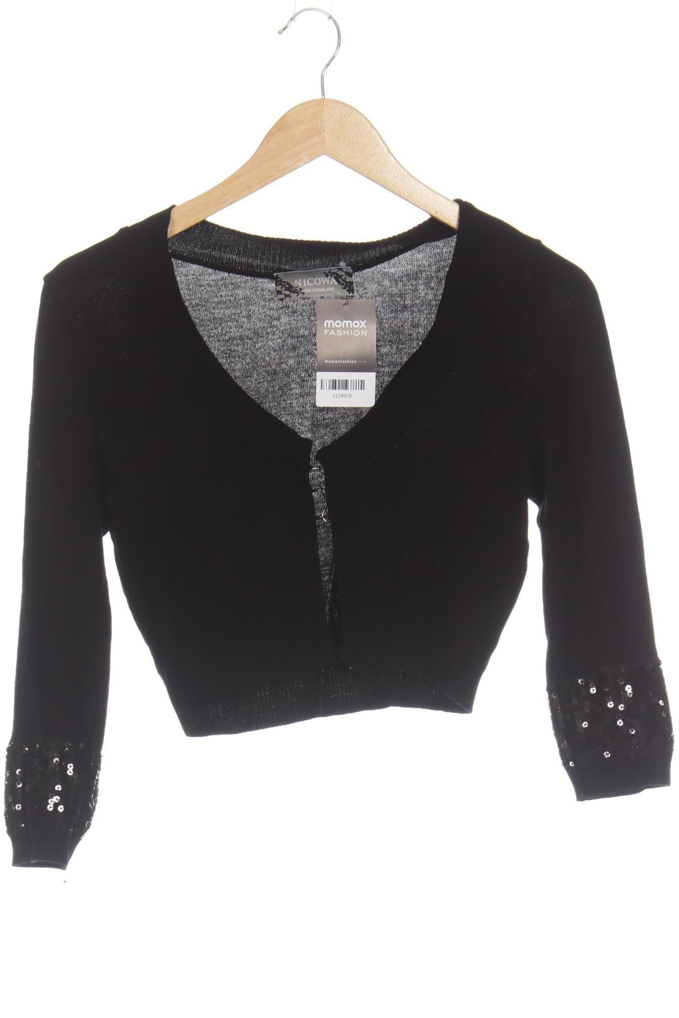

Nicowa Damen Strickjacke, schwarz, Gr. 38