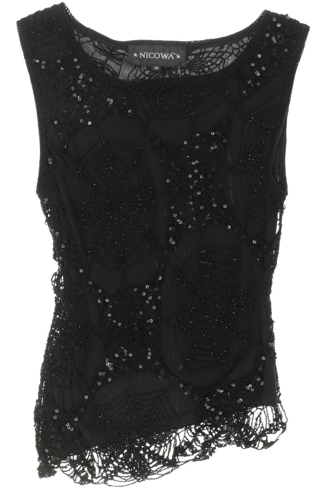 

Nicowa Damen Top, schwarz, Gr. 36