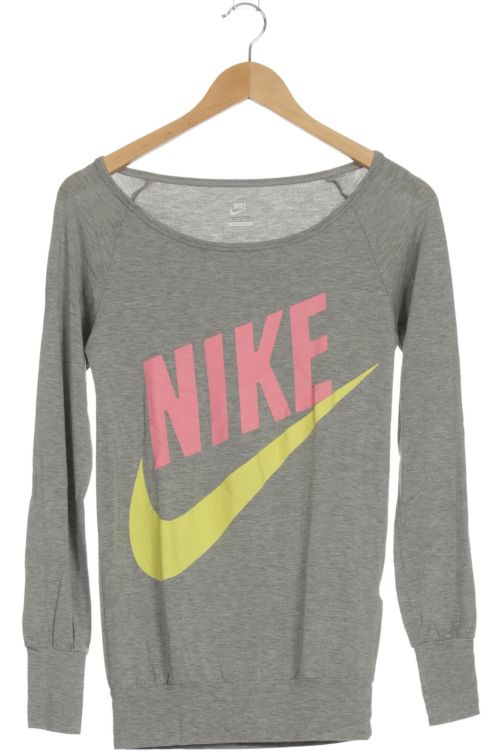 

Nike Damen Langarmshirt, grau, Gr.