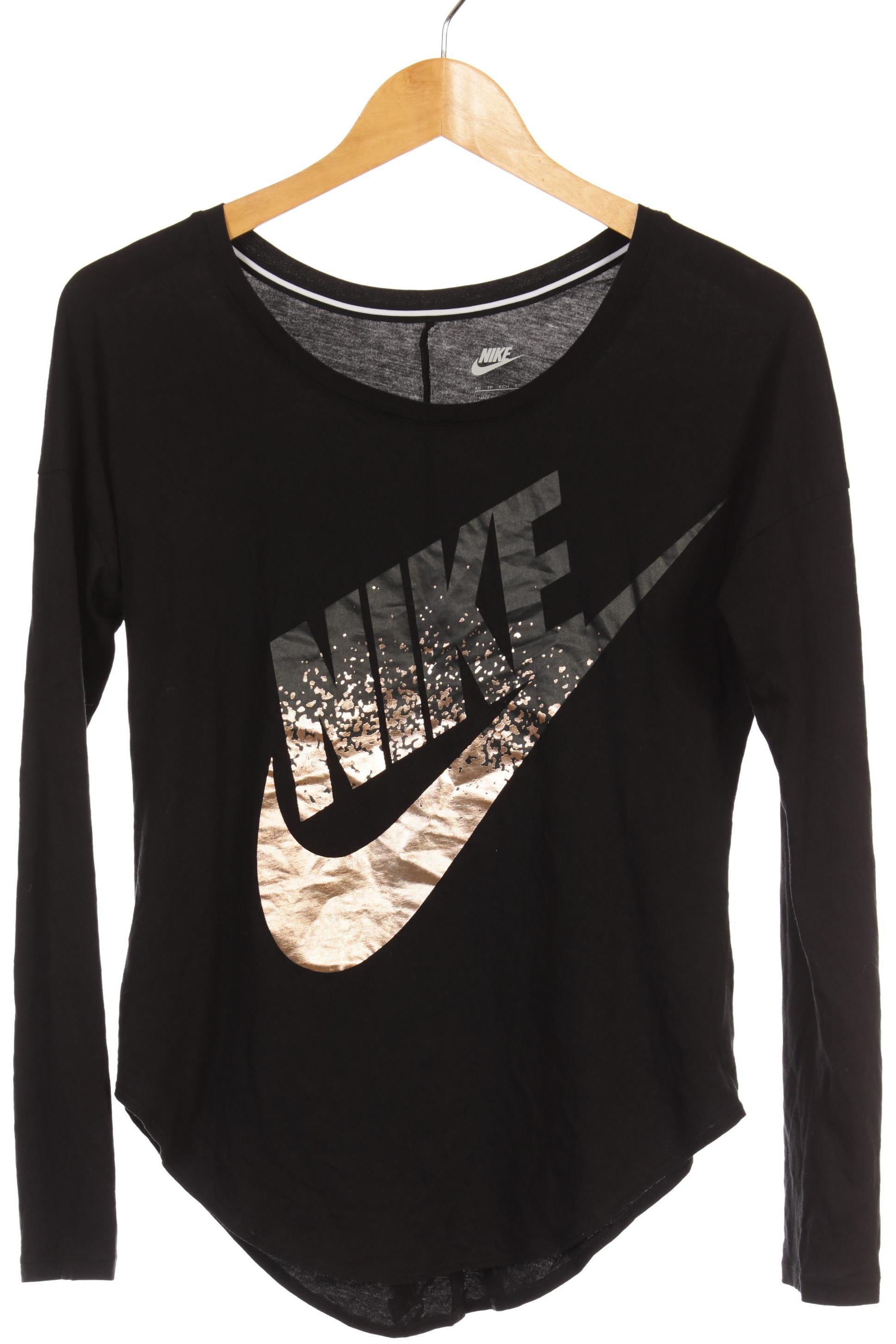 

Nike Damen Langarmshirt, schwarz, Gr.