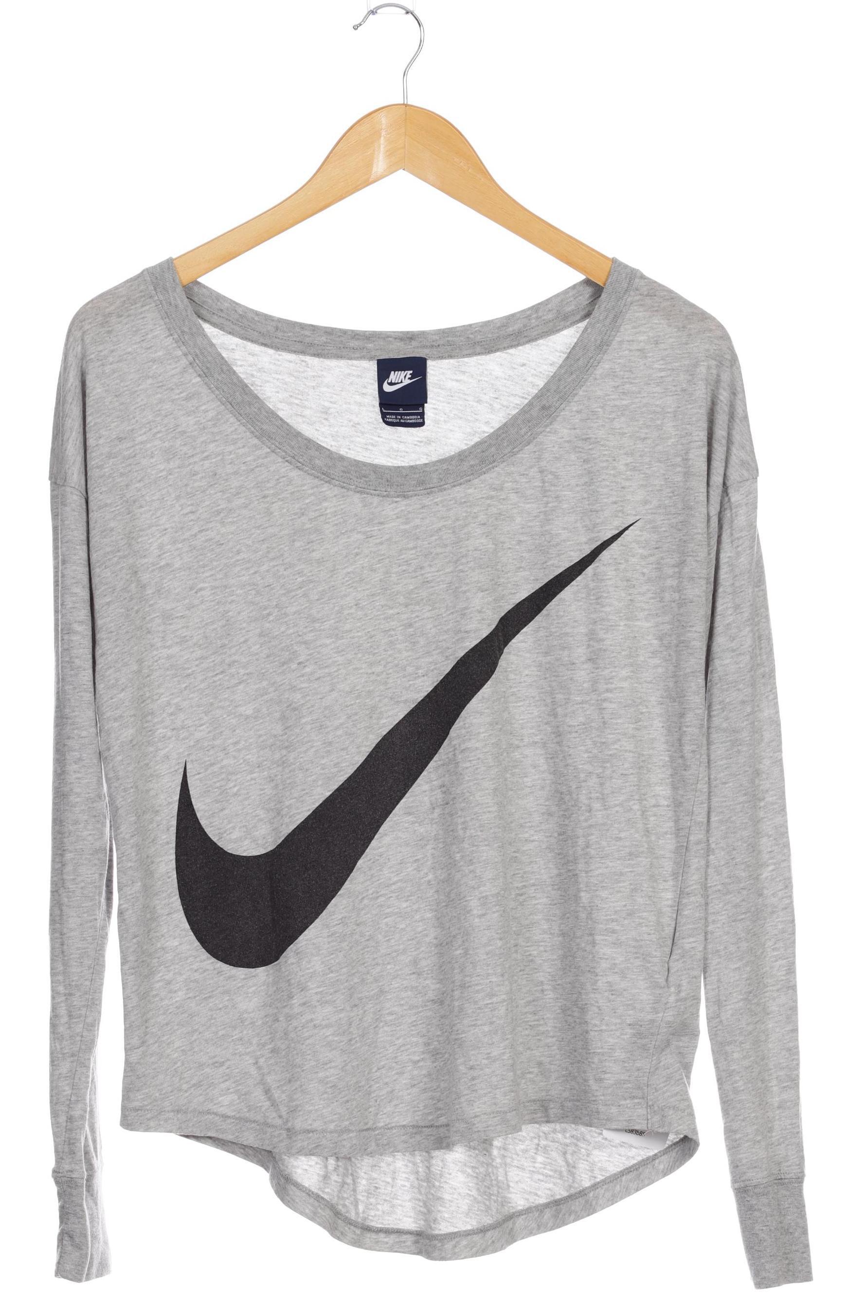 

Nike Damen Langarmshirt, grau, Gr.