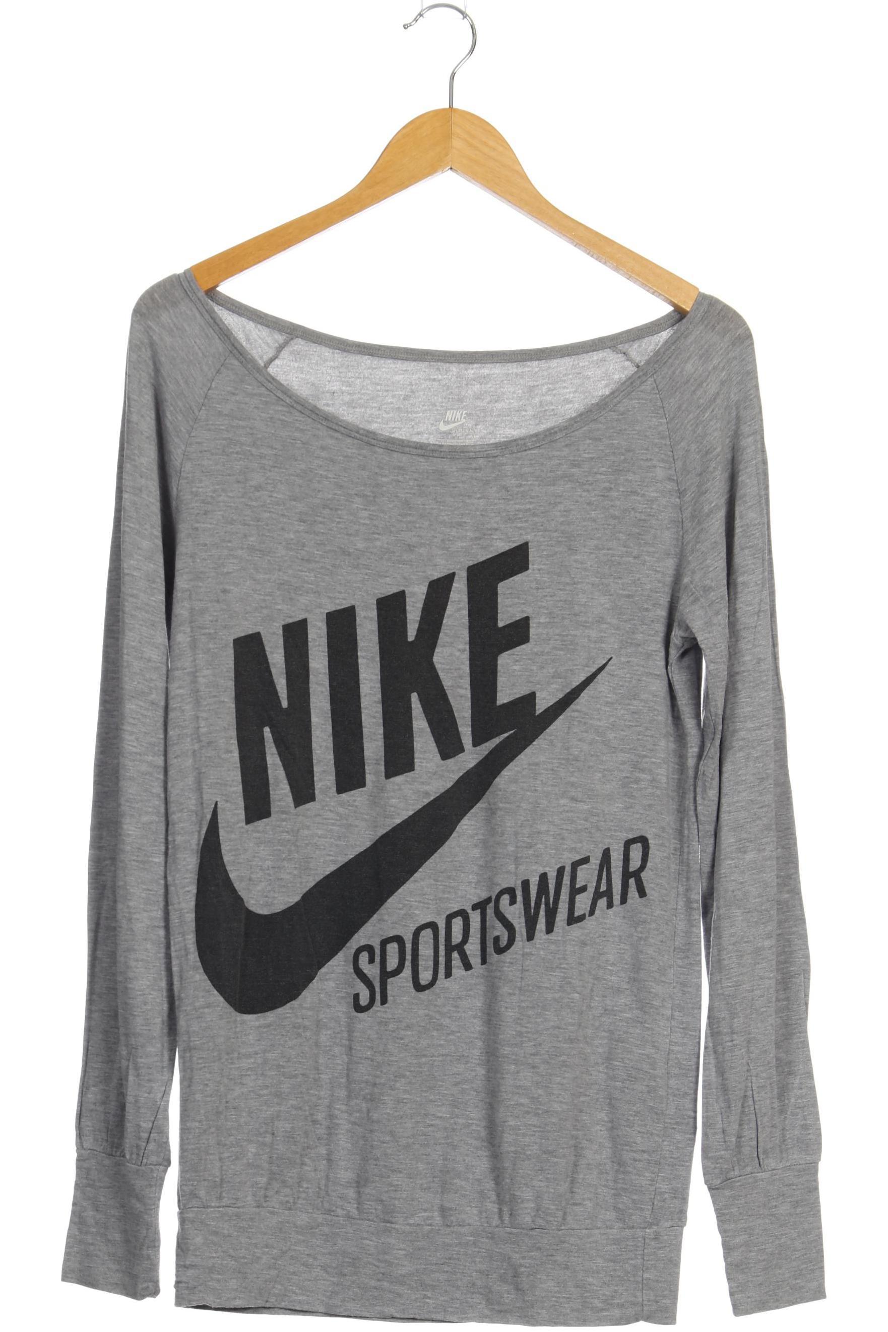 

Nike Damen Langarmshirt, grau, Gr.