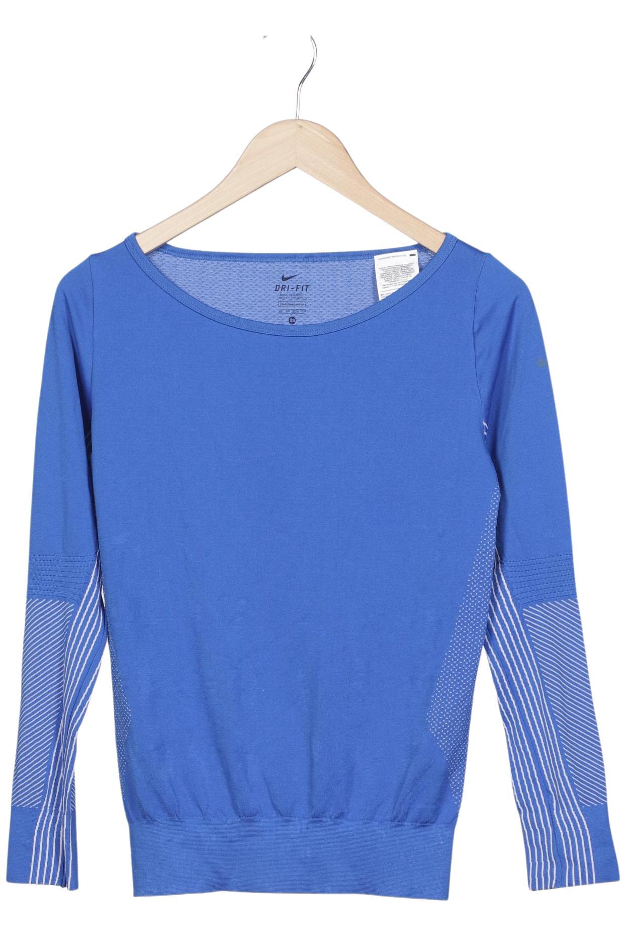 

Nike Damen Langarmshirt, blau, Gr. 34