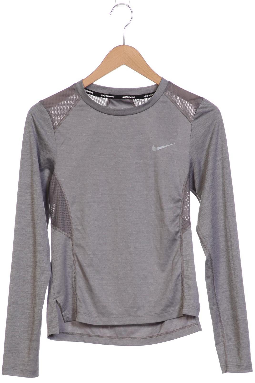 

Nike Damen Langarmshirt, grau, Gr. 34