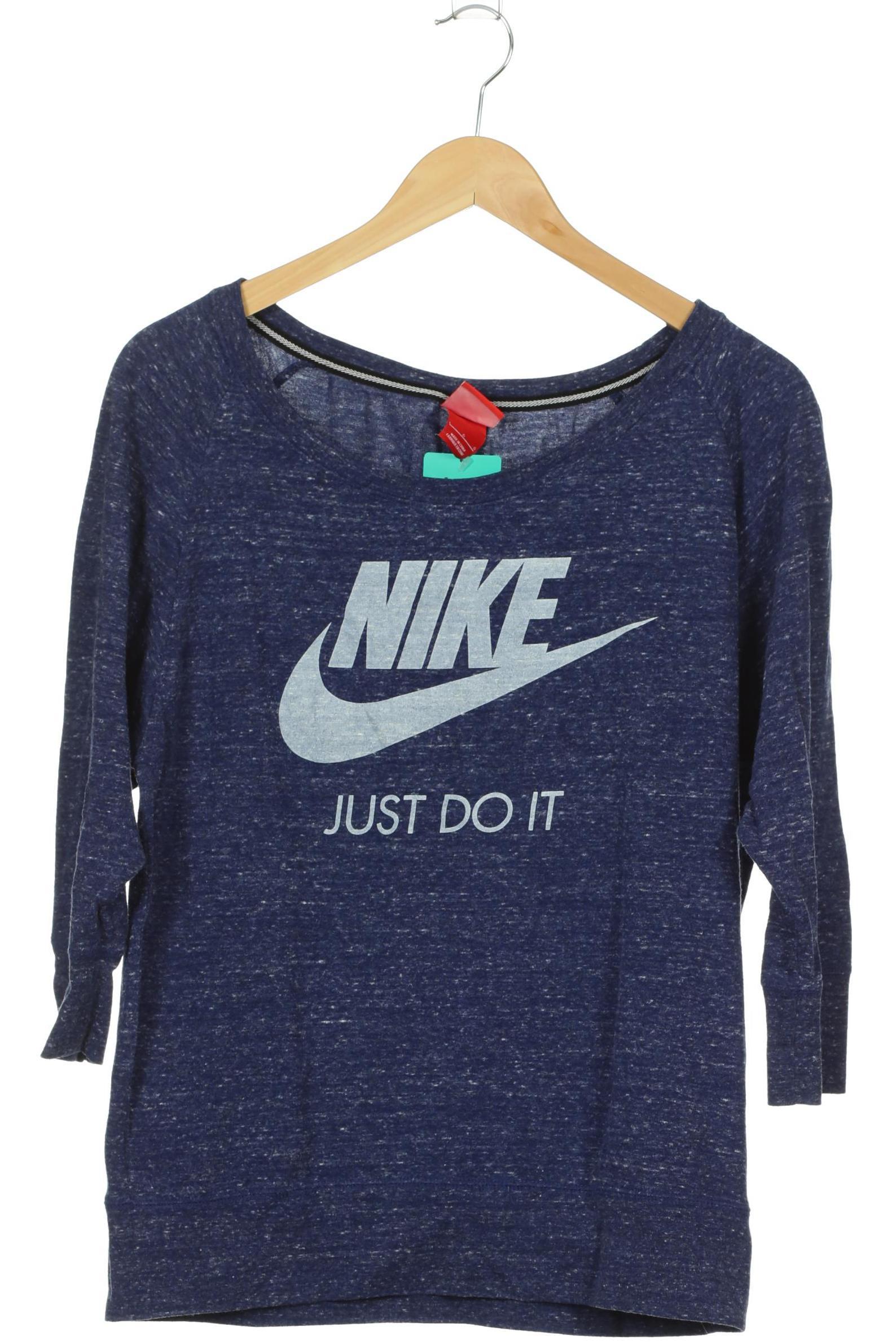

Nike Damen Langarmshirt, blau, Gr.