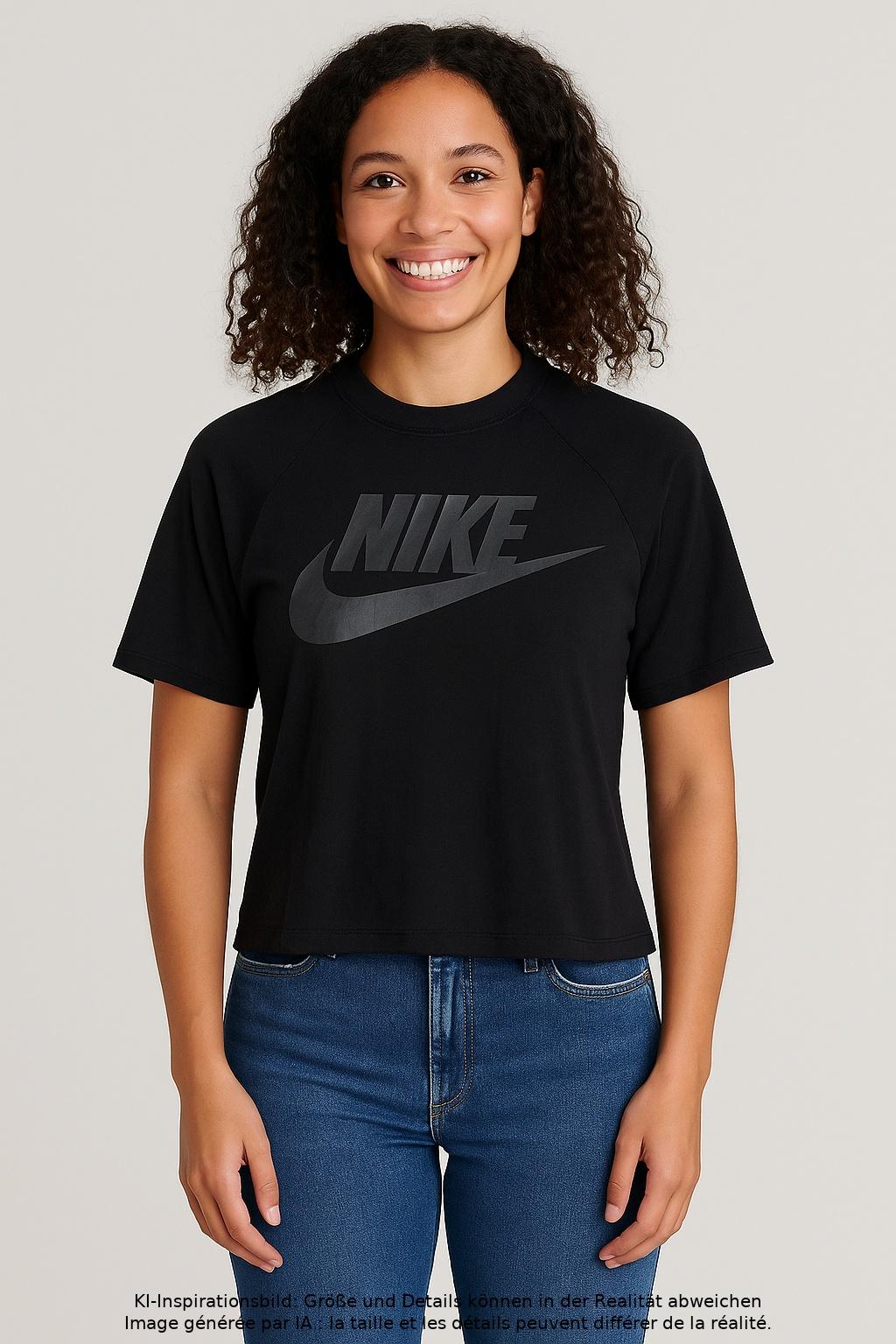 

Nike Damen T-Shirt, schwarz, Gr. 36
