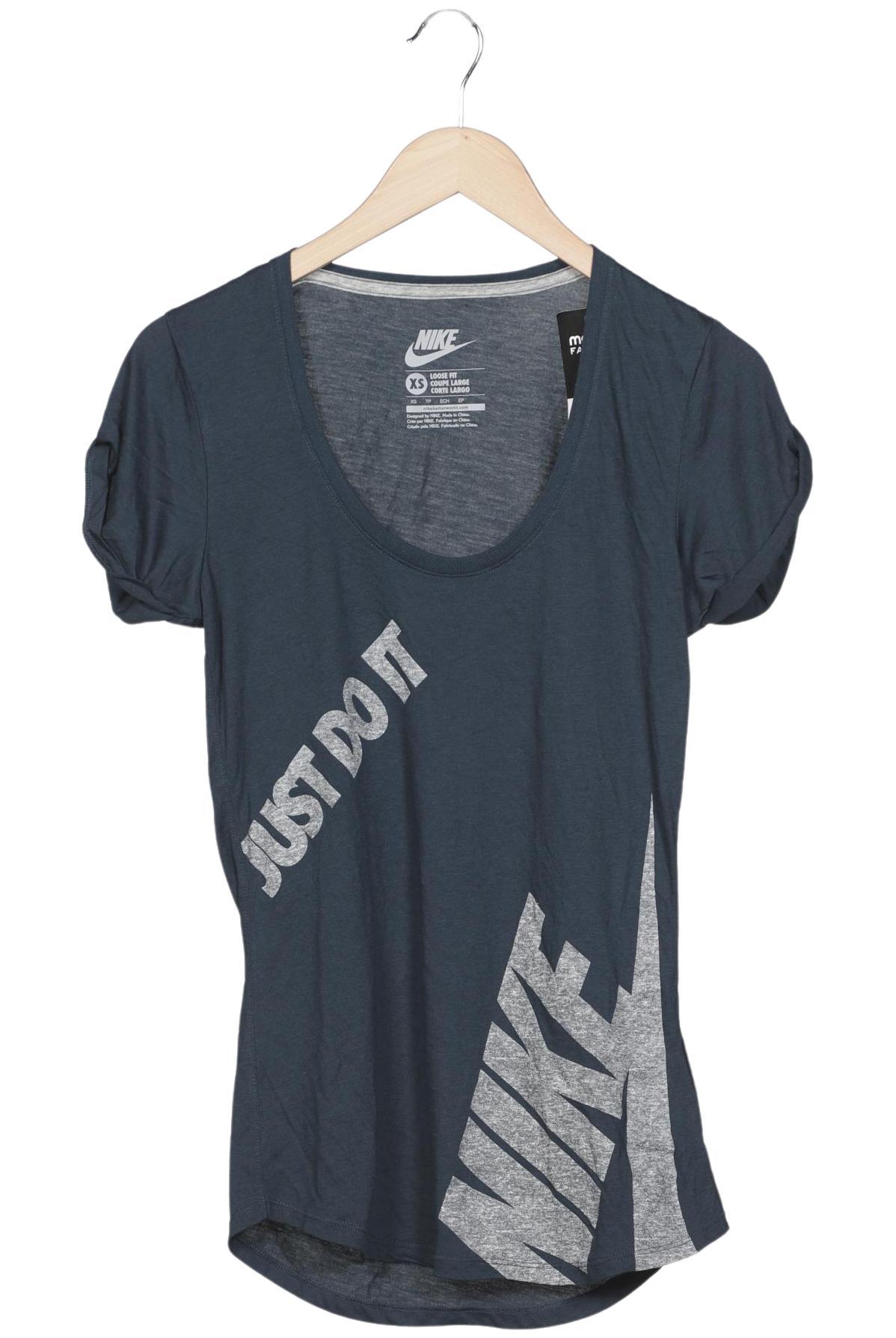 

Nike Damen T-Shirt, marineblau, Gr. 34