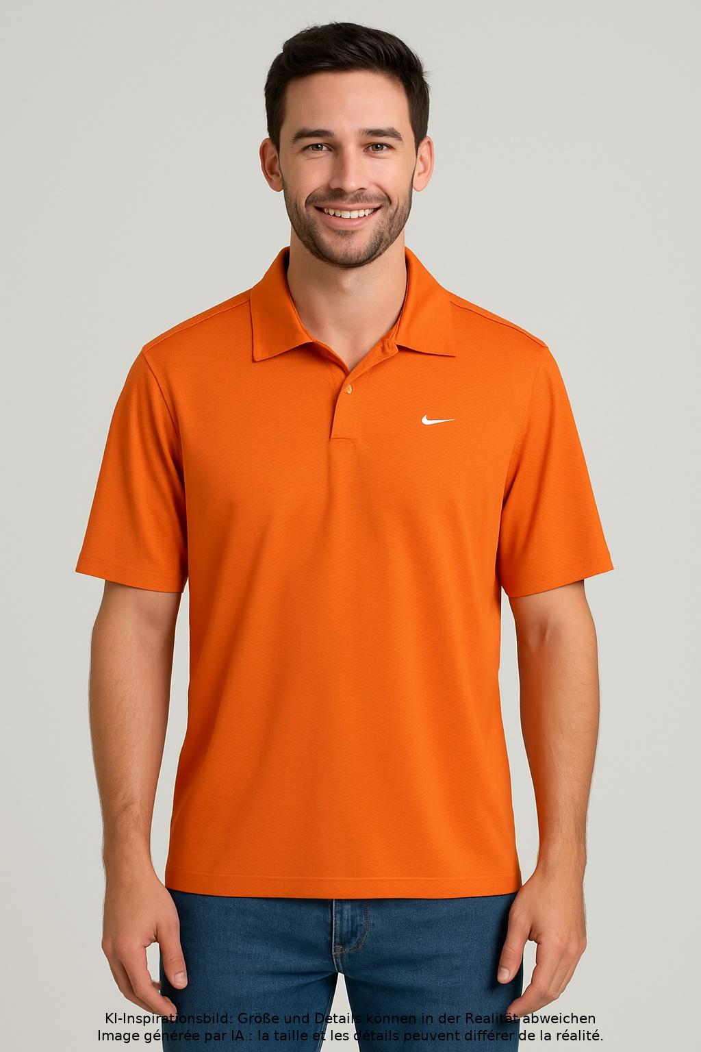 

Nike Golf Herren Poloshirt, orange, Gr. 48