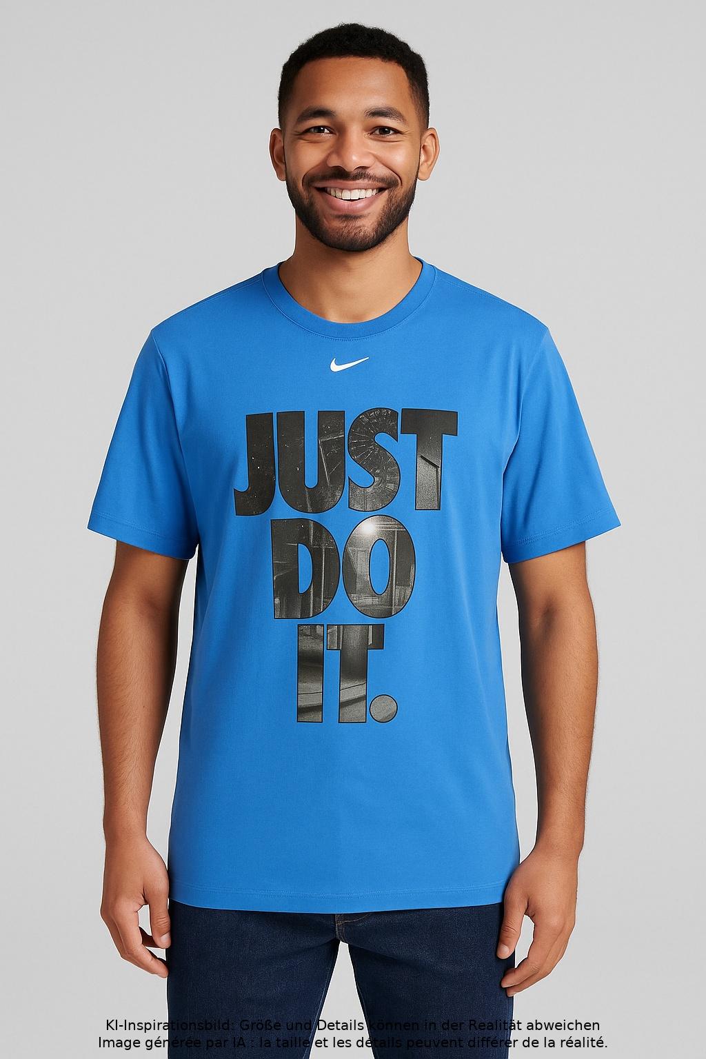 

Nike Herren T-Shirt, blau, Gr. 48