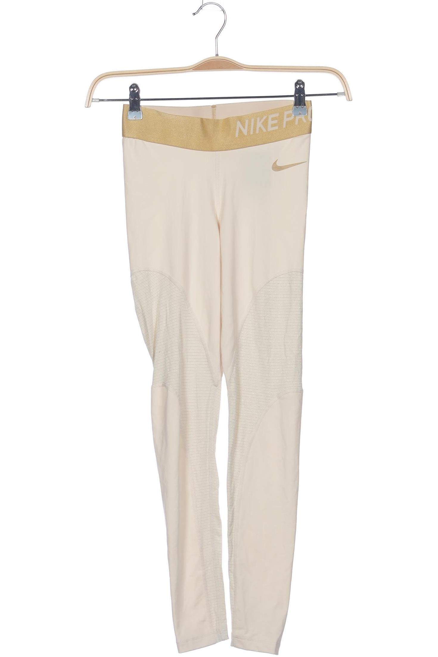 Thumbnail - Nike Pro Damen Stoffhose, cremeweiß, Gr. 0