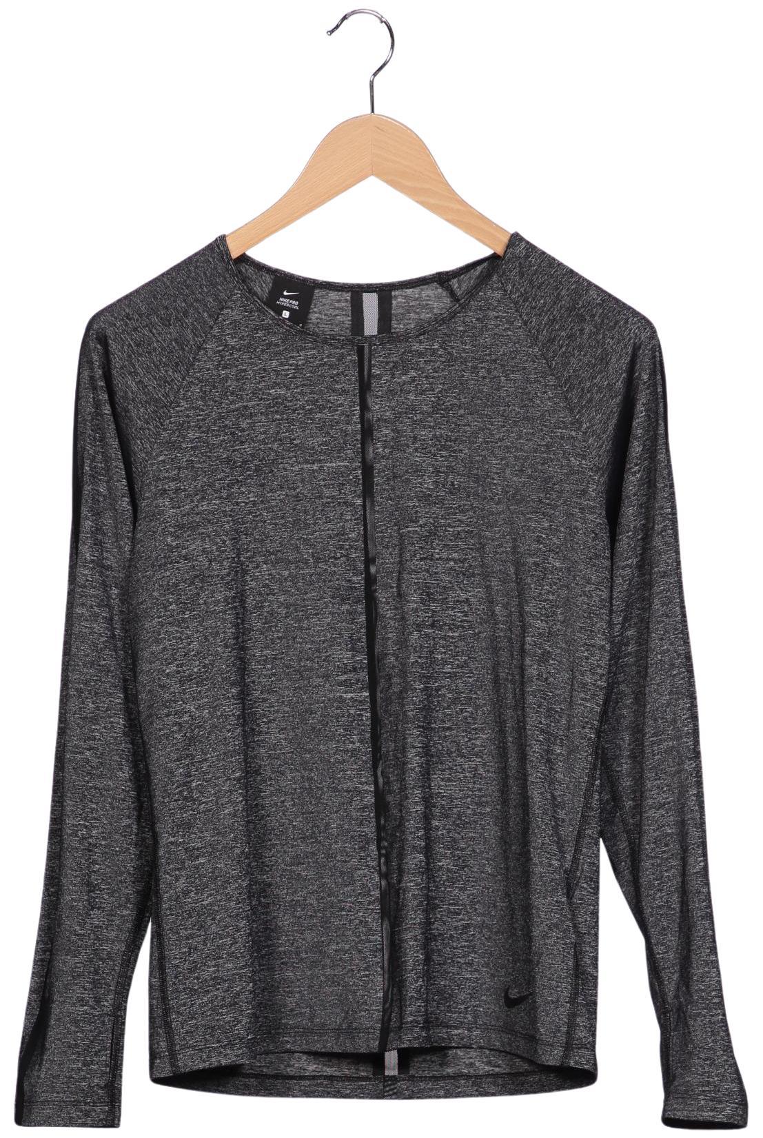 

Nike Pro Damen Langarmshirt, grau, Gr. 42