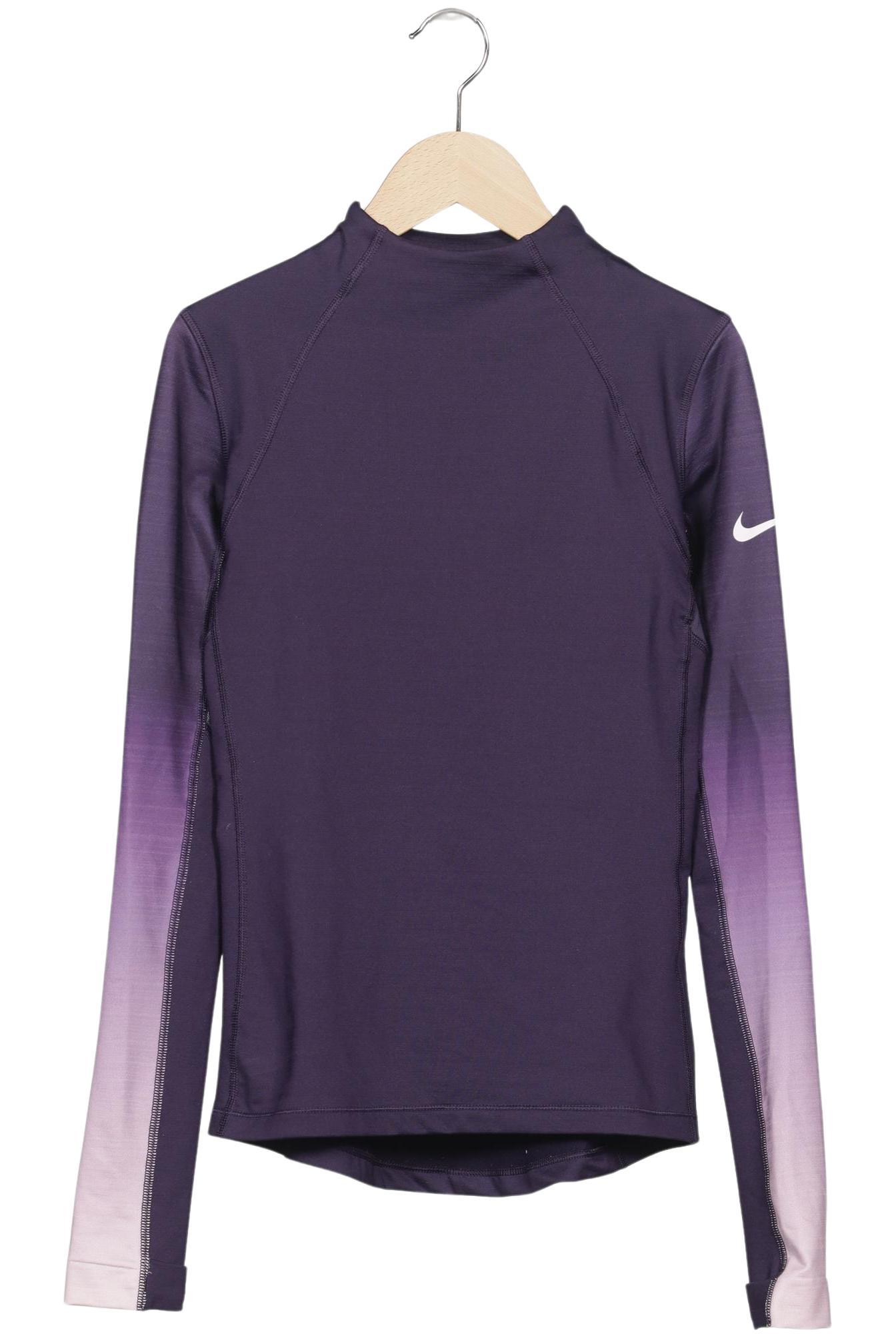 

Nike Pro Damen Langarmshirt, flieder, Gr. 34