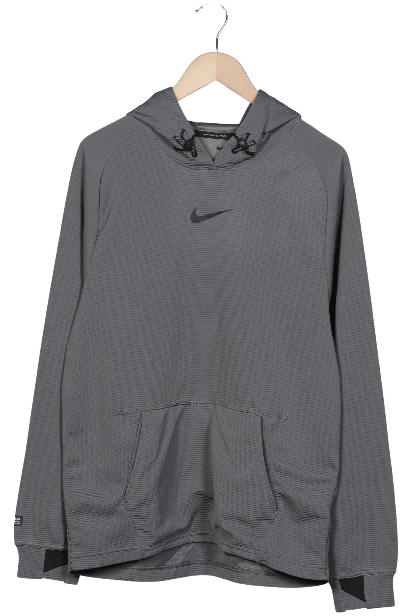 

Nike Pro Herren Kapuzenpullover, grau, Gr. 48