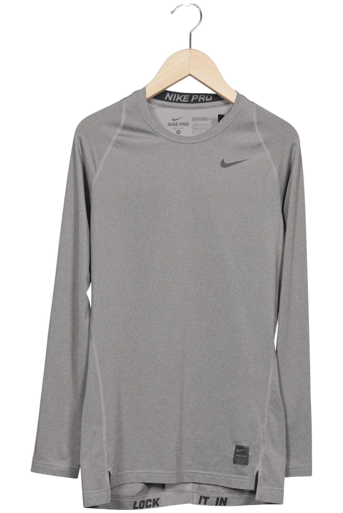 

Nike Pro Herren Langarmshirt, grau, Gr. 46