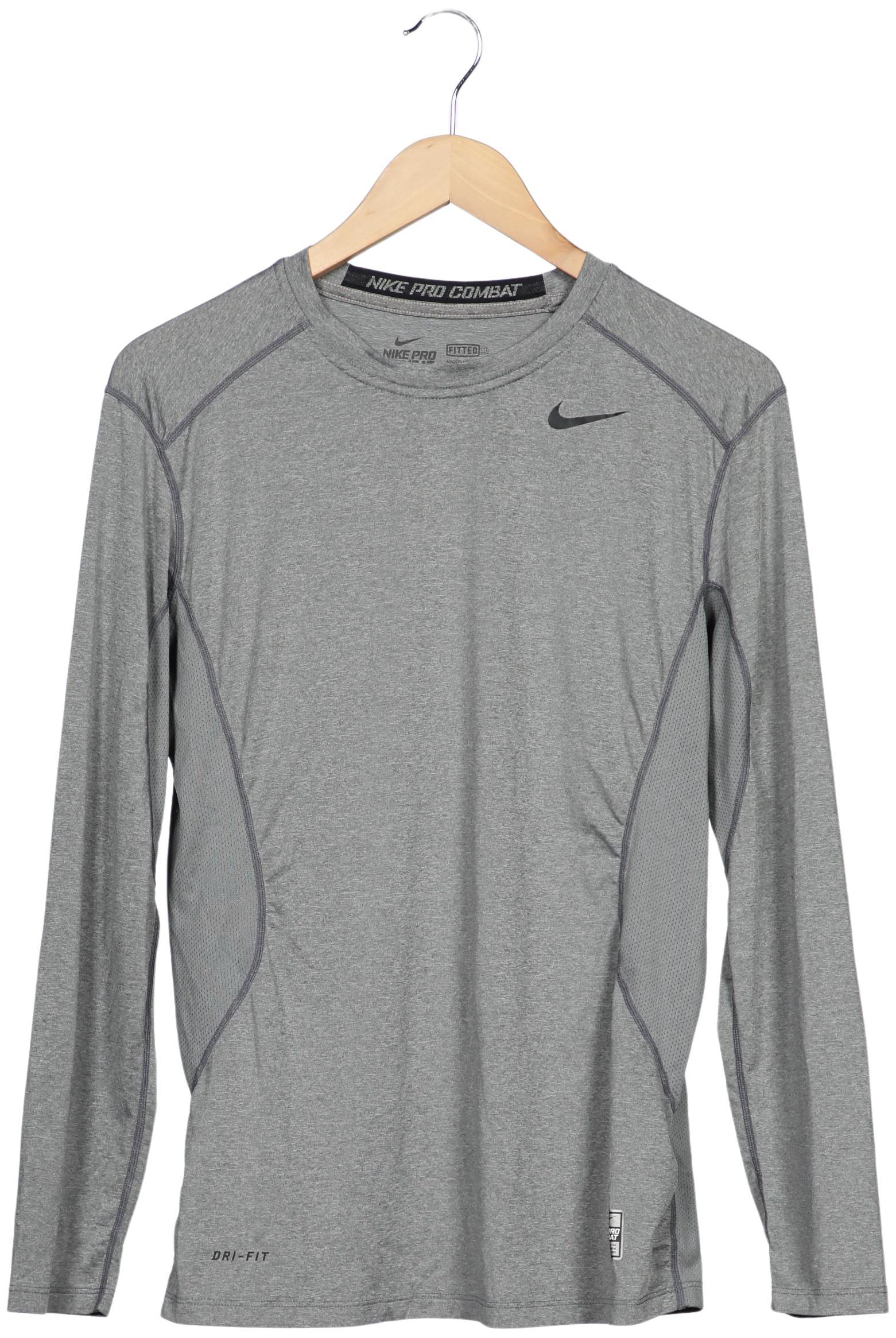 

Nike Pro Herren Langarmshirt, grau, Gr. 48