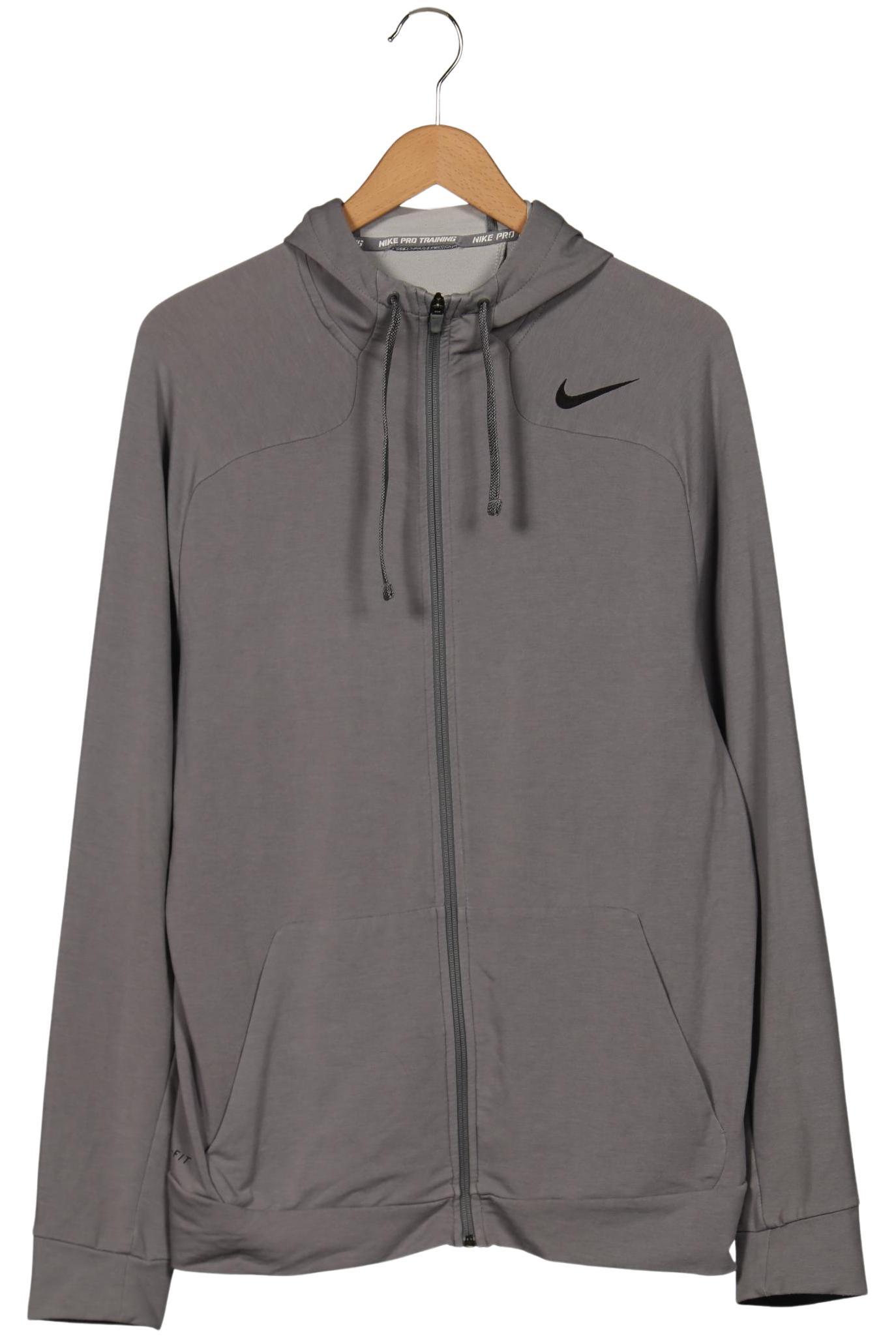 Thumbnail - Nike Pro Herren Kapuzenpullover, grau, Gr. 52