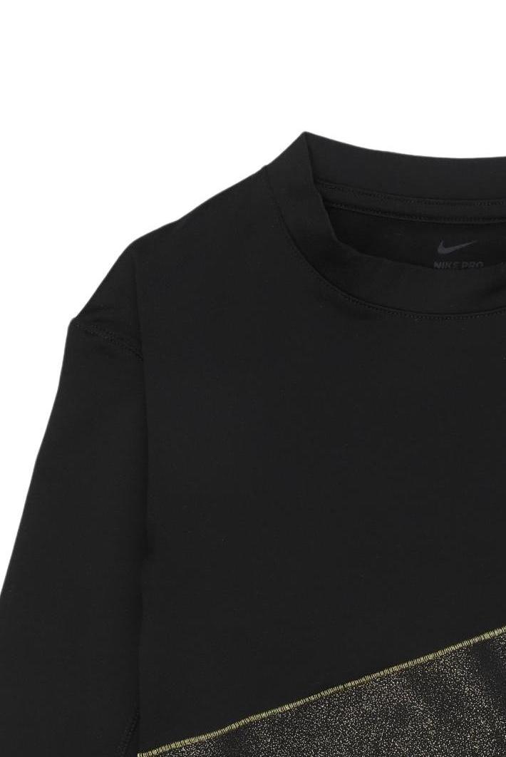 Thumbnail - Nike Pro Mädchen Langarmshirt, schwarz, Gr. 122