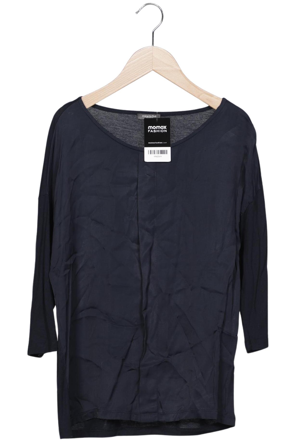 Thumbnail - Nine to five Damen Langarmshirt, marineblau, Gr. 36