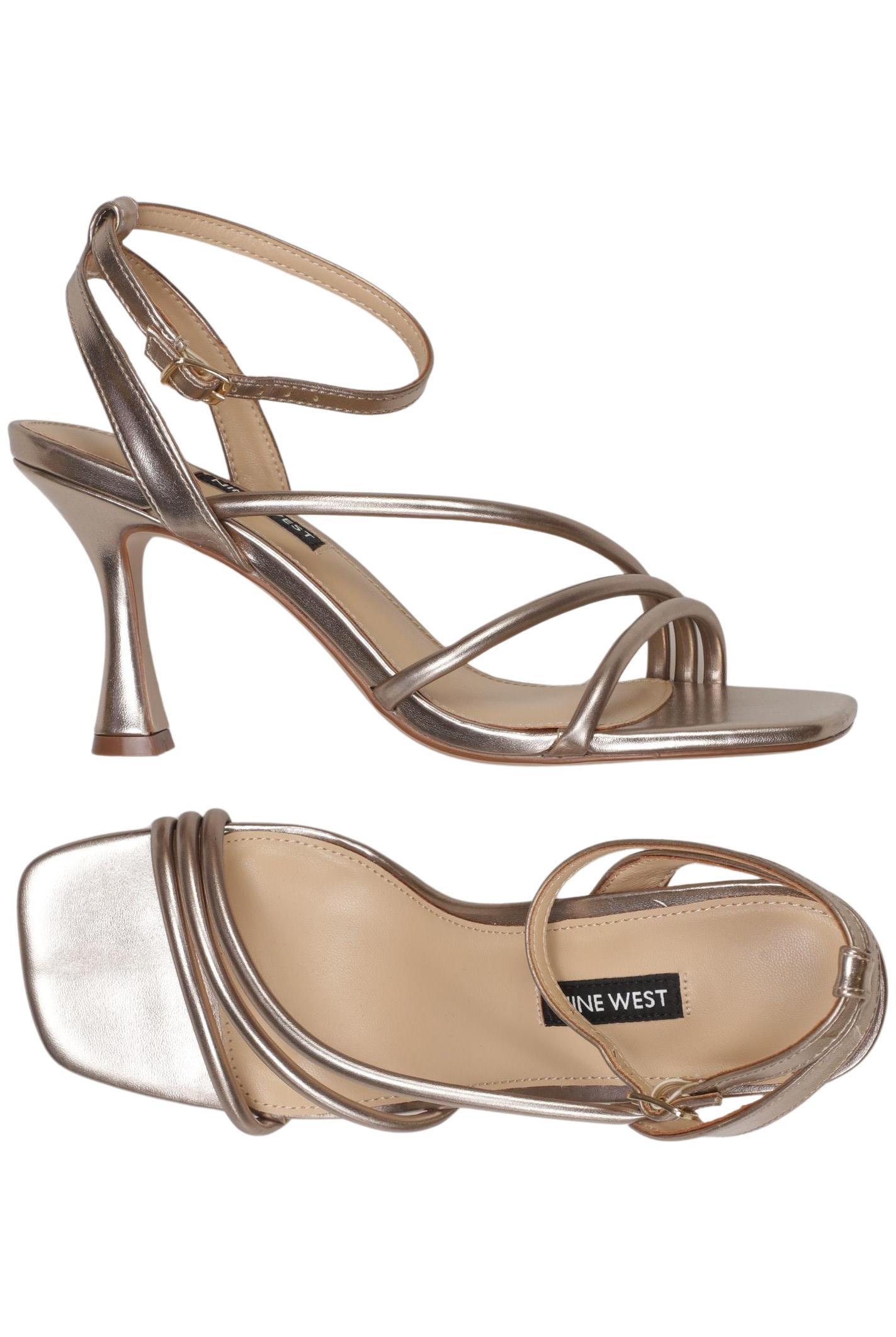 

Nine West Damen Sandale, gold, Gr. 38