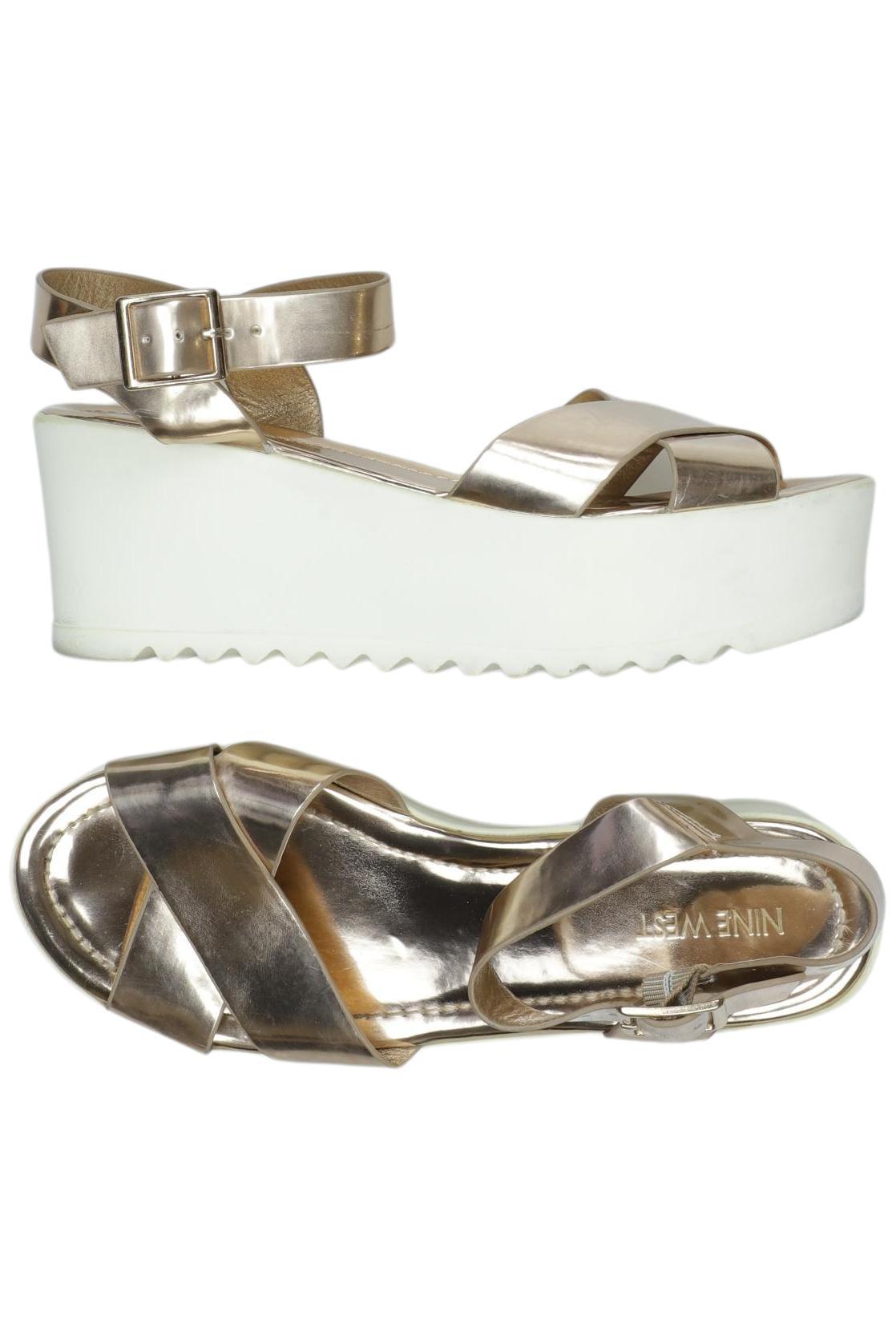 

Nine West Damen Sandale, gold, Gr. 36