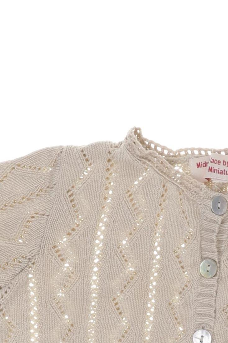 Thumbnail - Noa Noa Mädchen Strickjacke, beige, Gr. 92