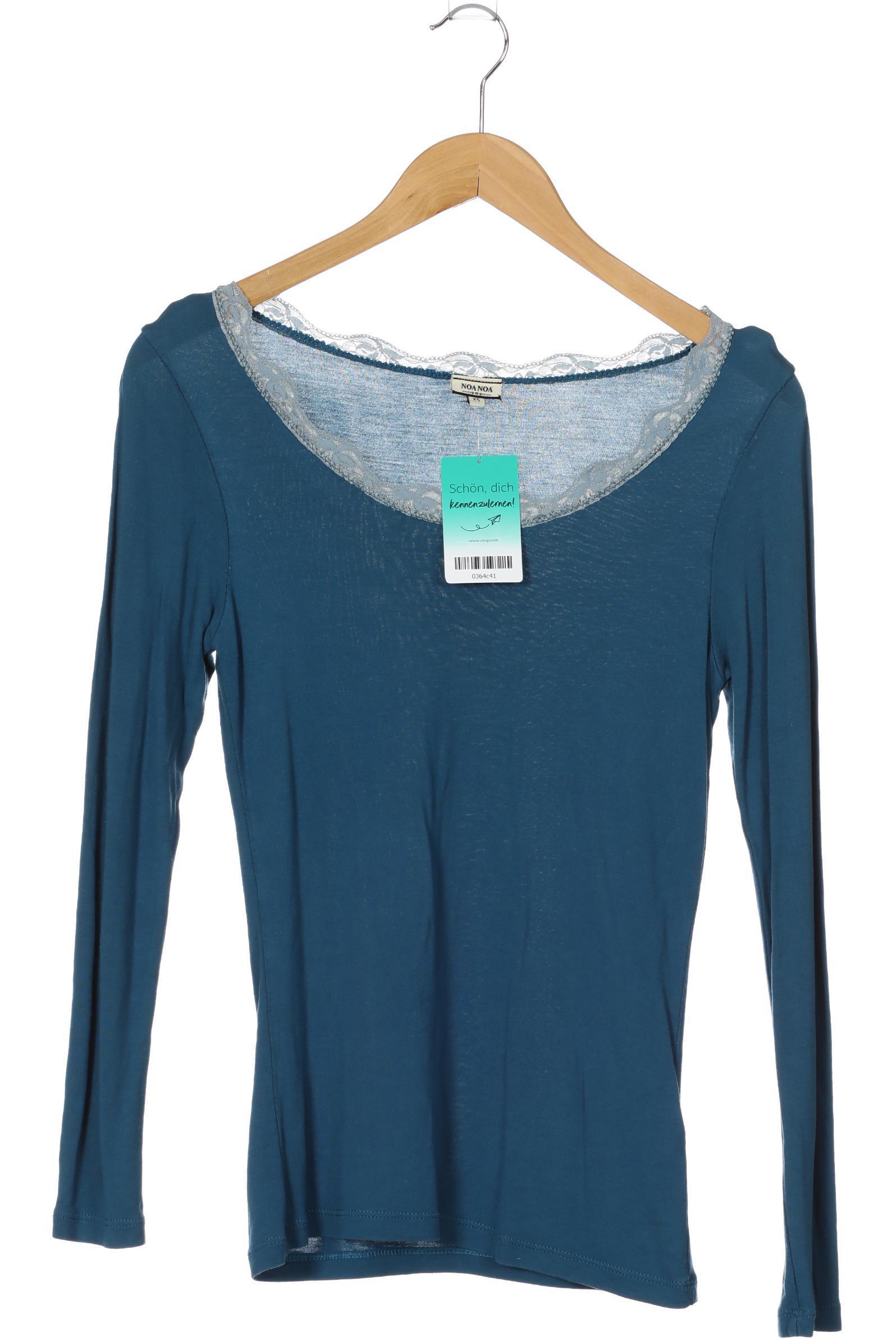 

Noa Noa Damen Langarmshirt, blau, Gr.