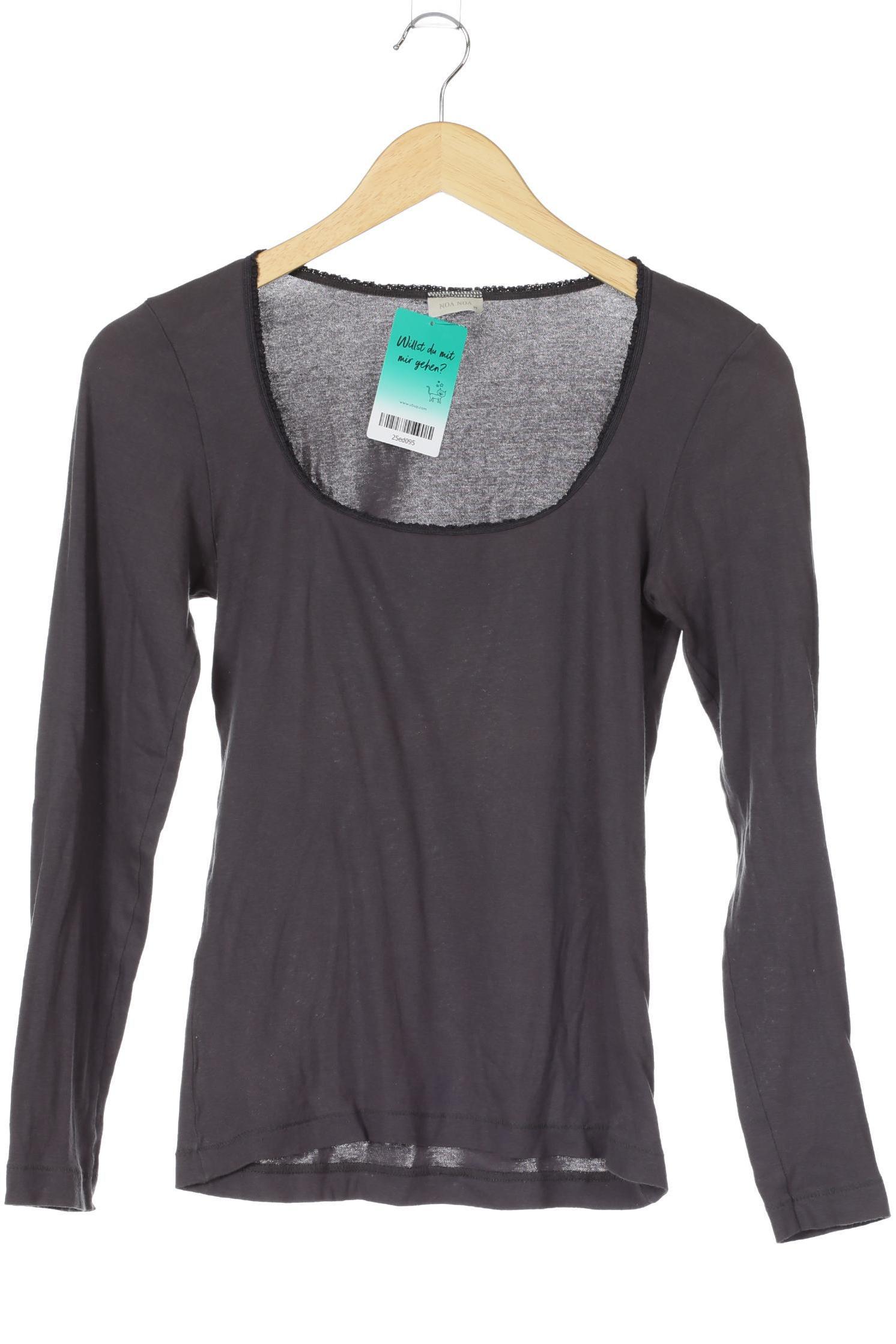 

Noa Noa Damen Langarmshirt, grau, Gr.