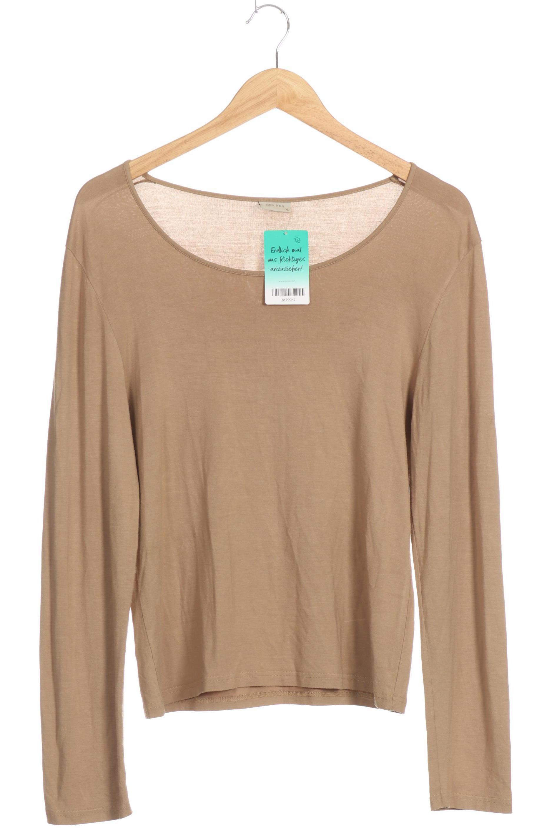 

Noa Noa Damen Langarmshirt, beige, Gr.