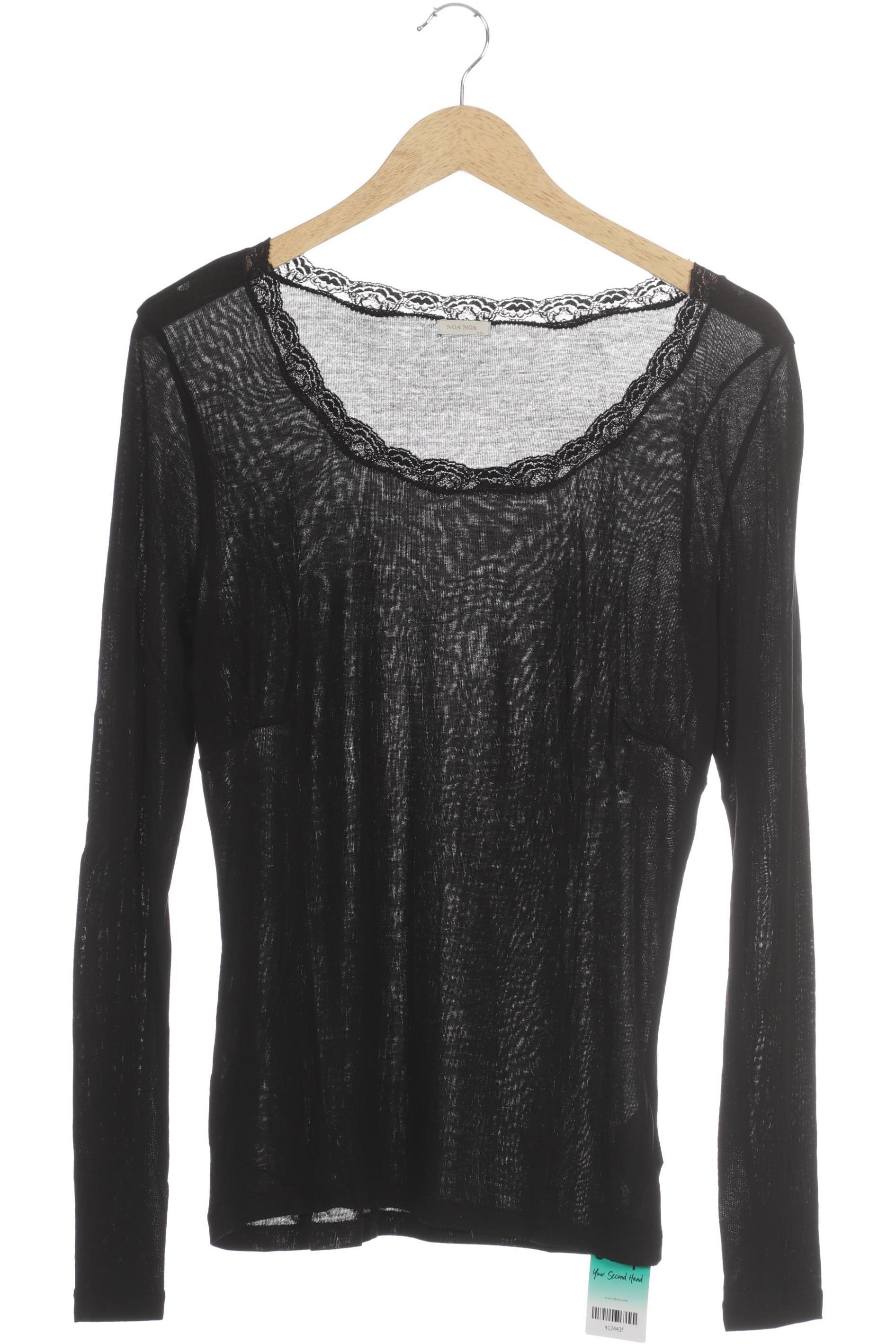 

Noa Noa Damen Langarmshirt, schwarz, Gr.
