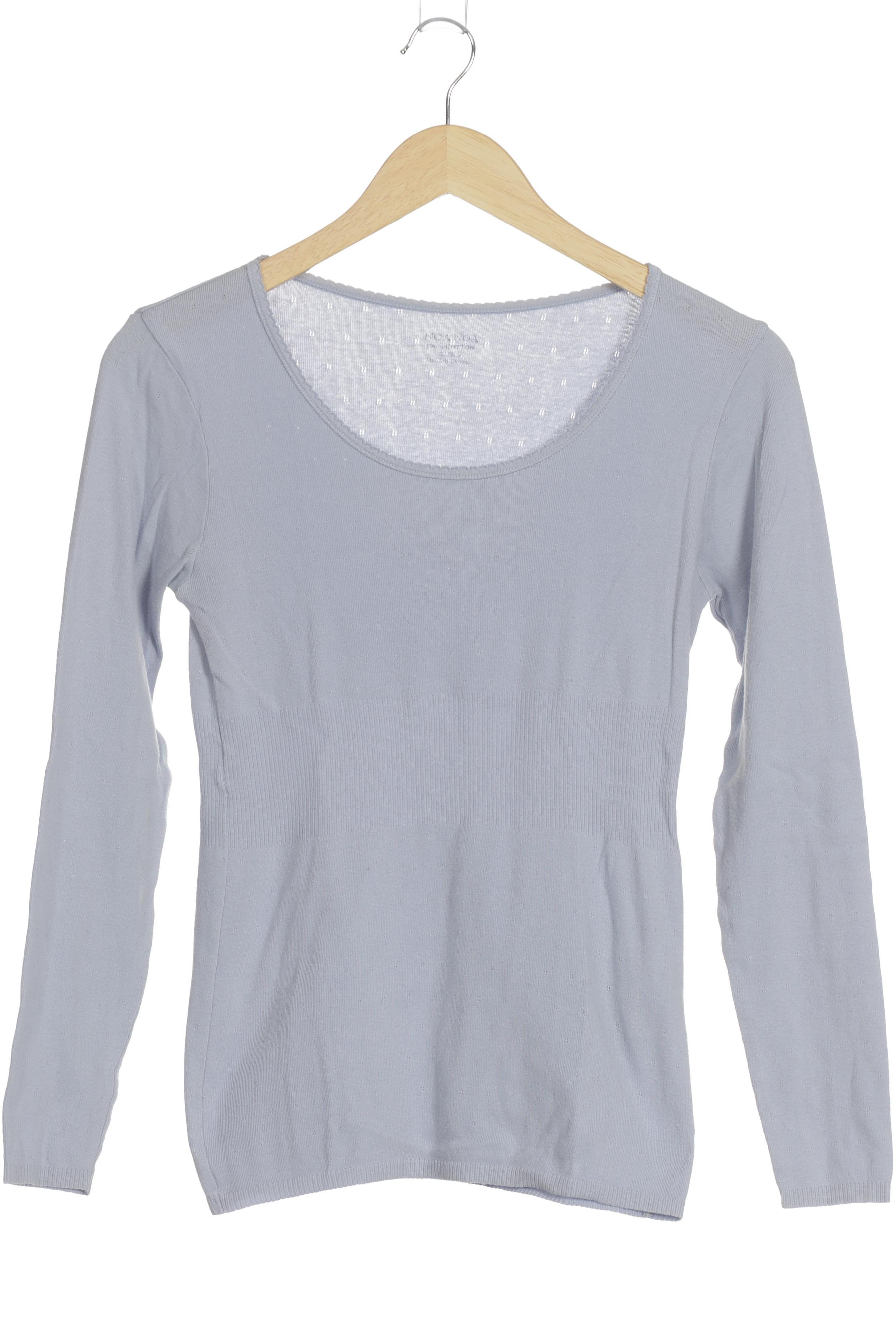 

Noa Noa Damen Langarmshirt, blau, Gr.