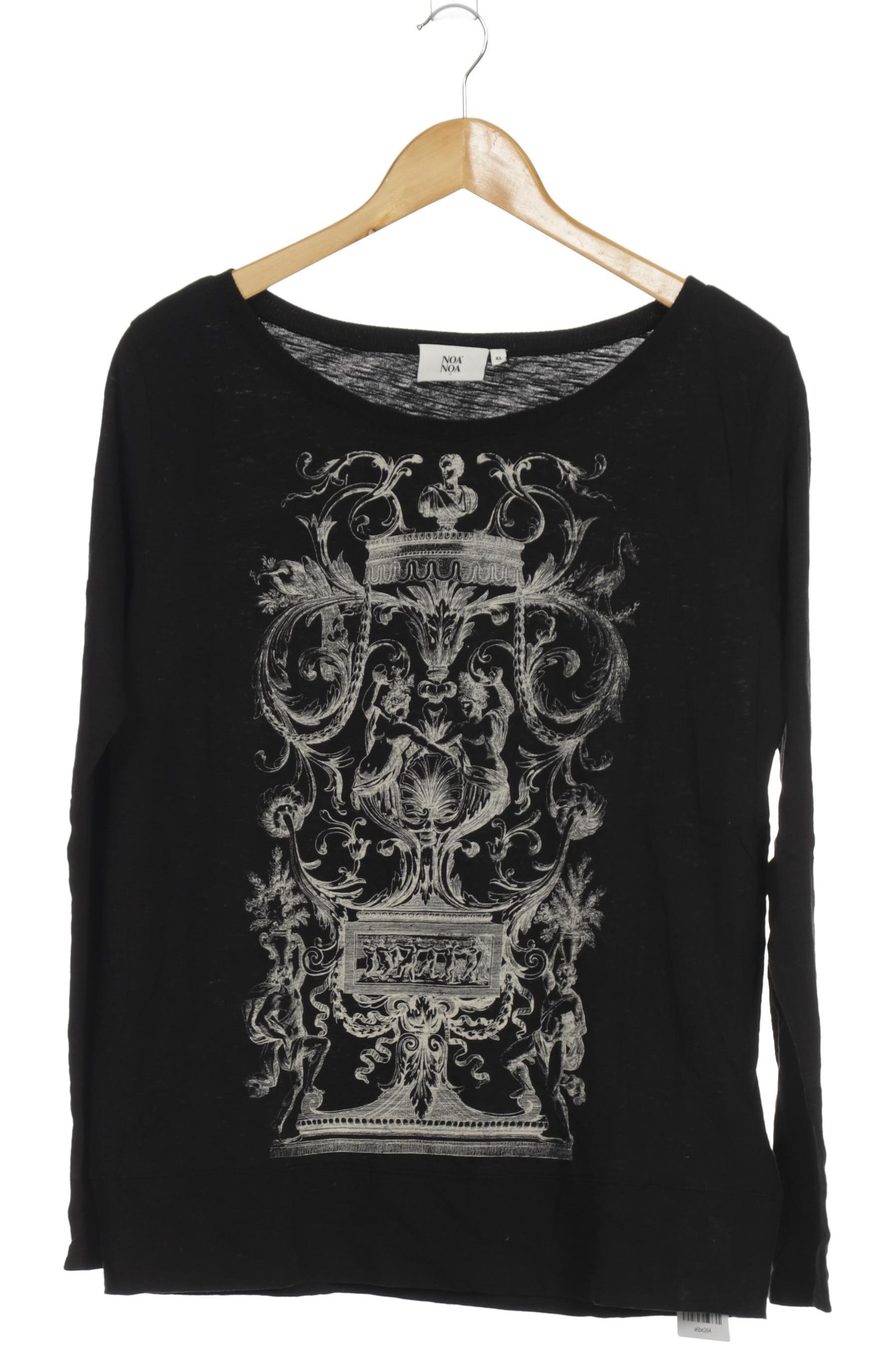 

Noa Noa Damen Langarmshirt, schwarz, Gr.