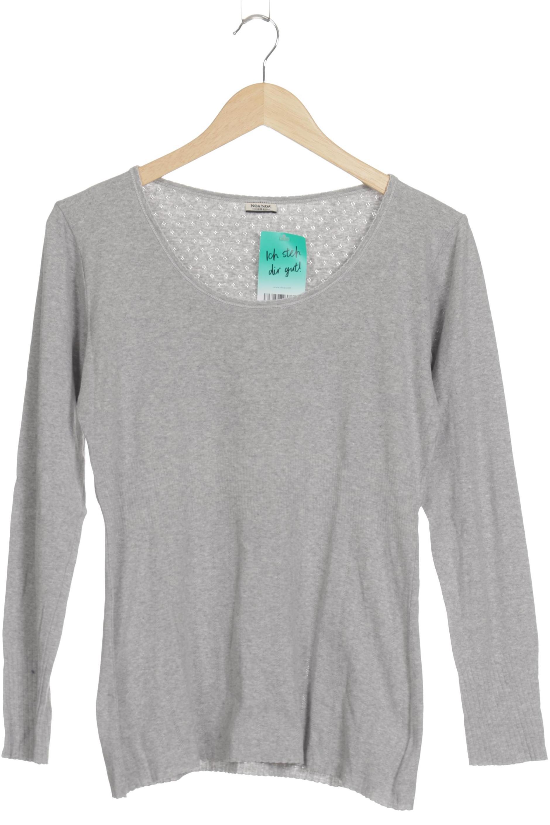

Noa Noa Damen Langarmshirt, grau, Gr.