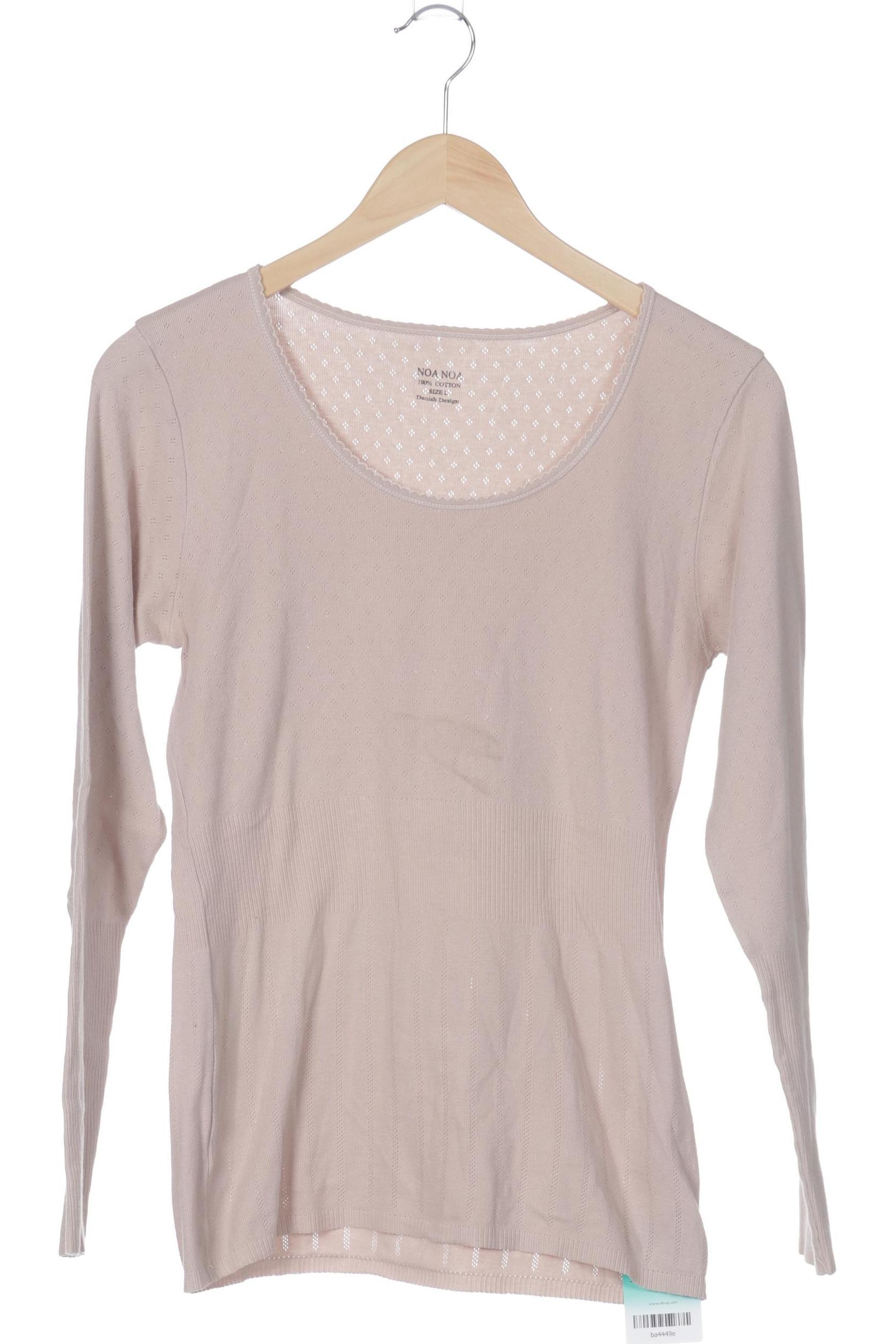 

Noa Noa Damen Langarmshirt, beige, Gr.
