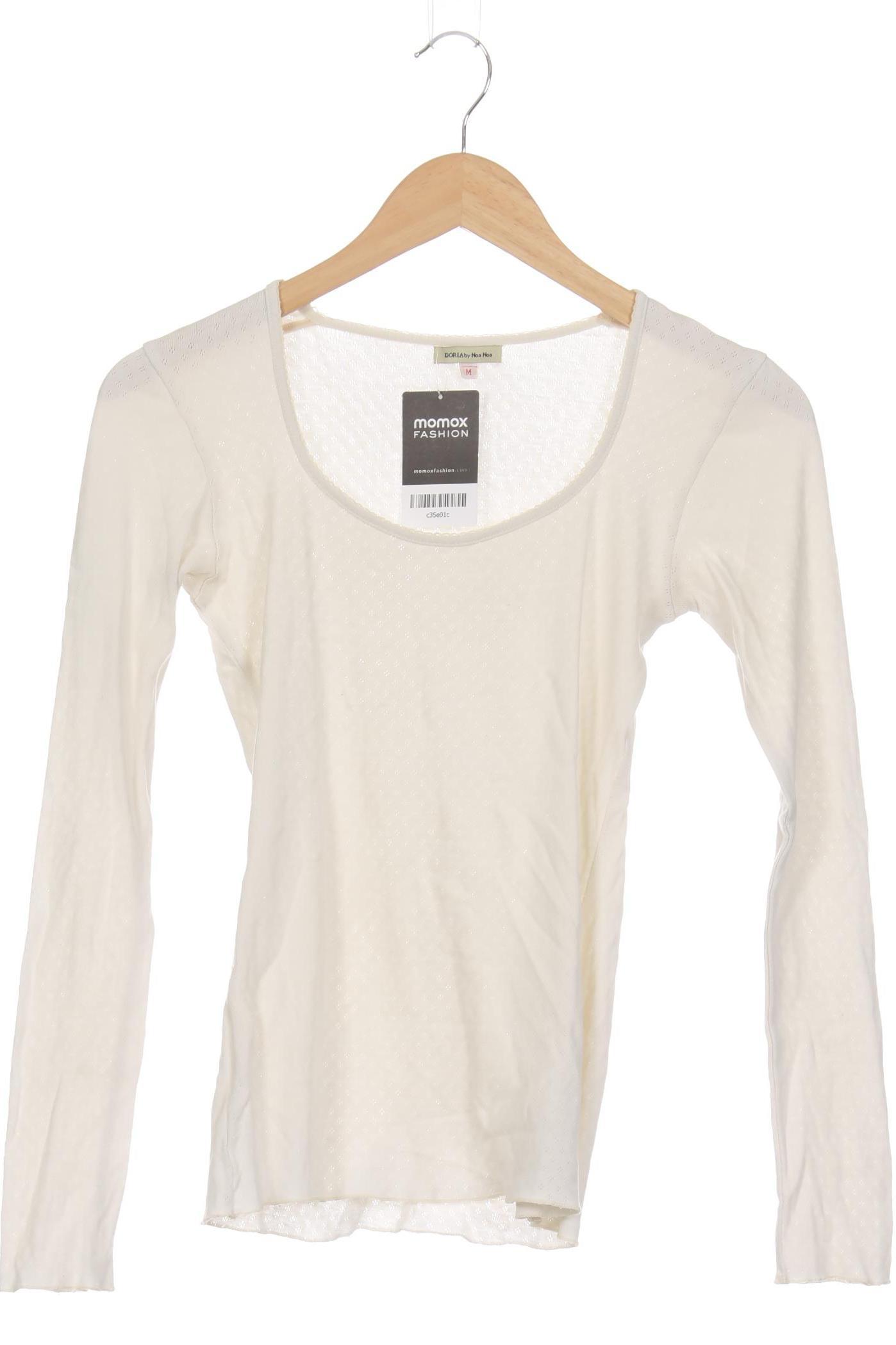 

Noa Noa Damen Langarmshirt, weiß, Gr.