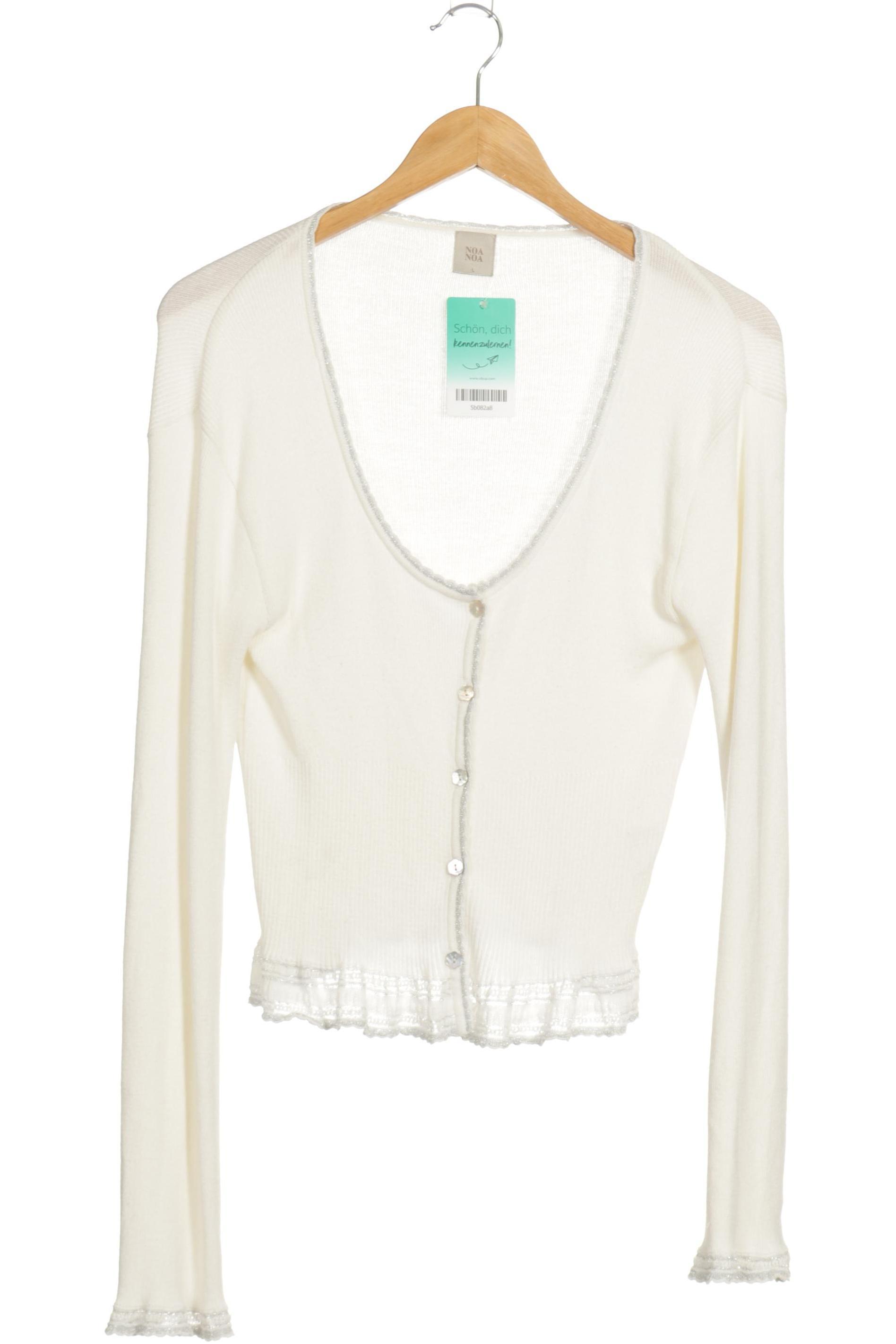 

Noa Noa Damen Strickjacke, weiß, Gr.