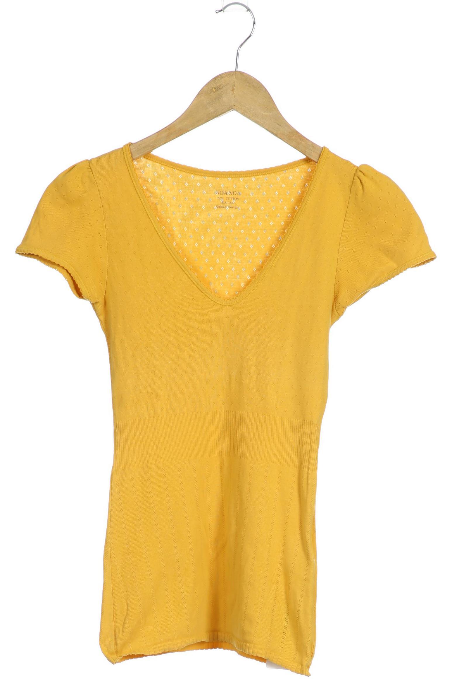 

Noa Noa Damen T-Shirt, gelb, Gr.