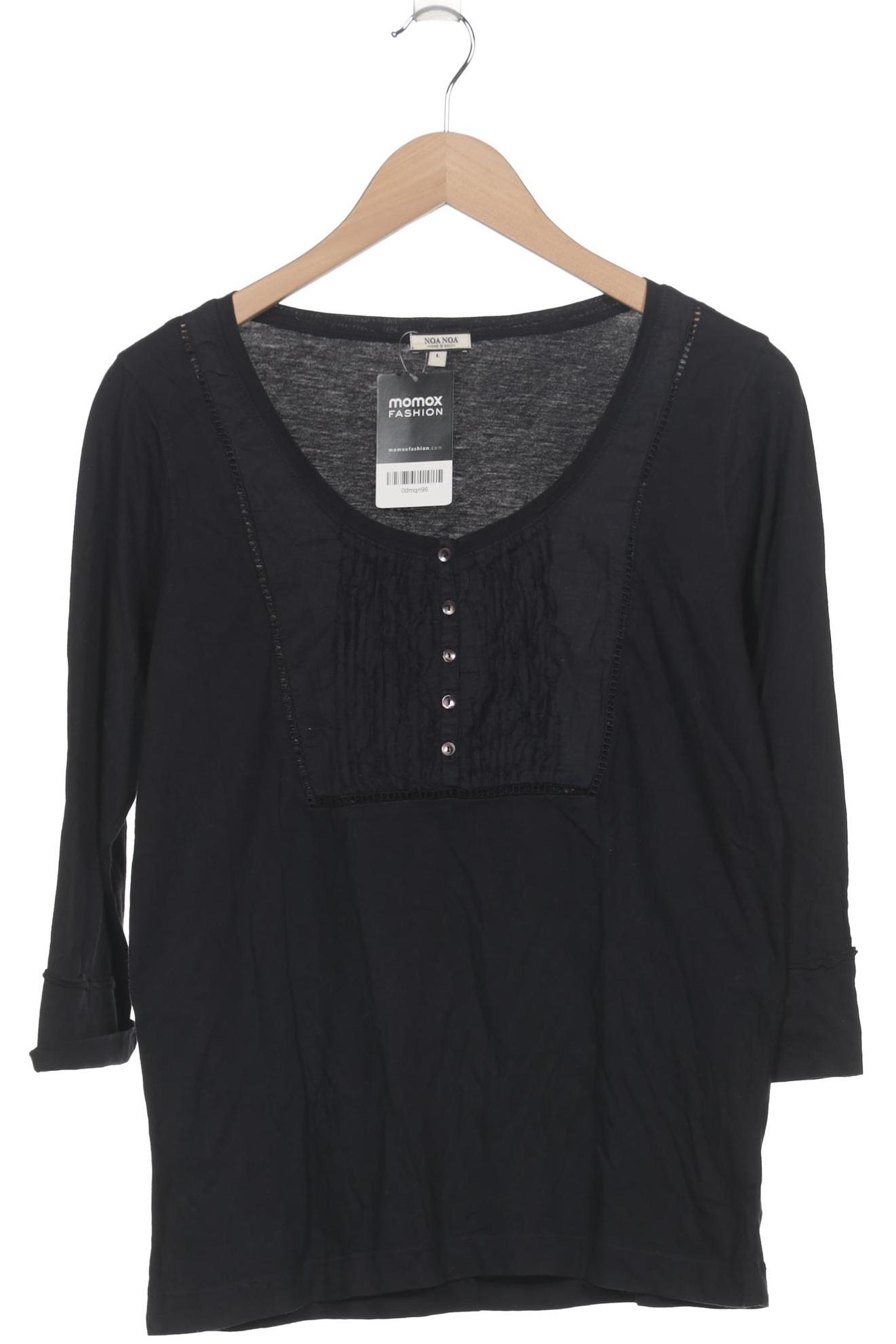 

Noa Noa Damen Langarmshirt, schwarz, Gr. 42