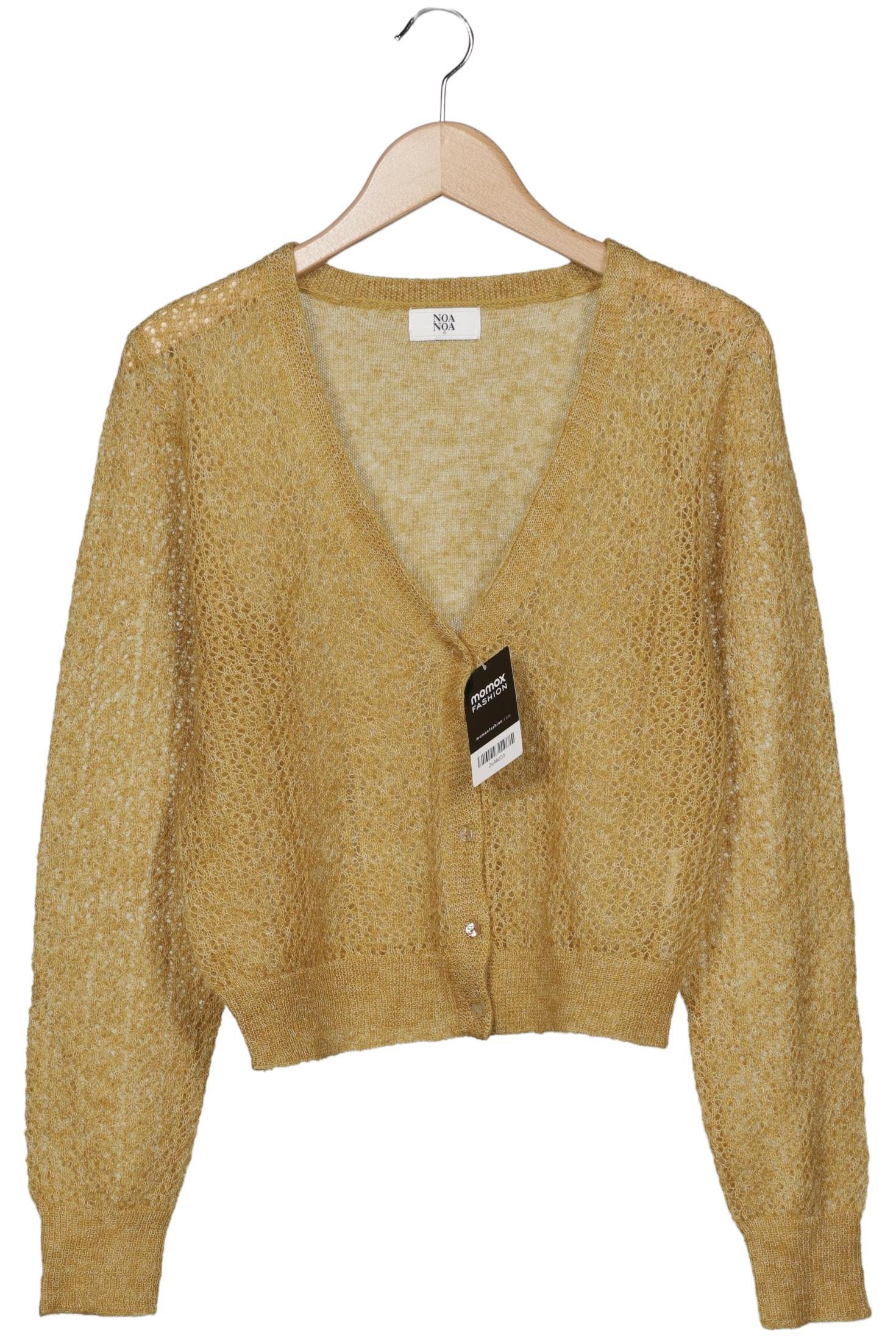 

Noa Noa Damen Strickjacke, gelb, Gr. 42