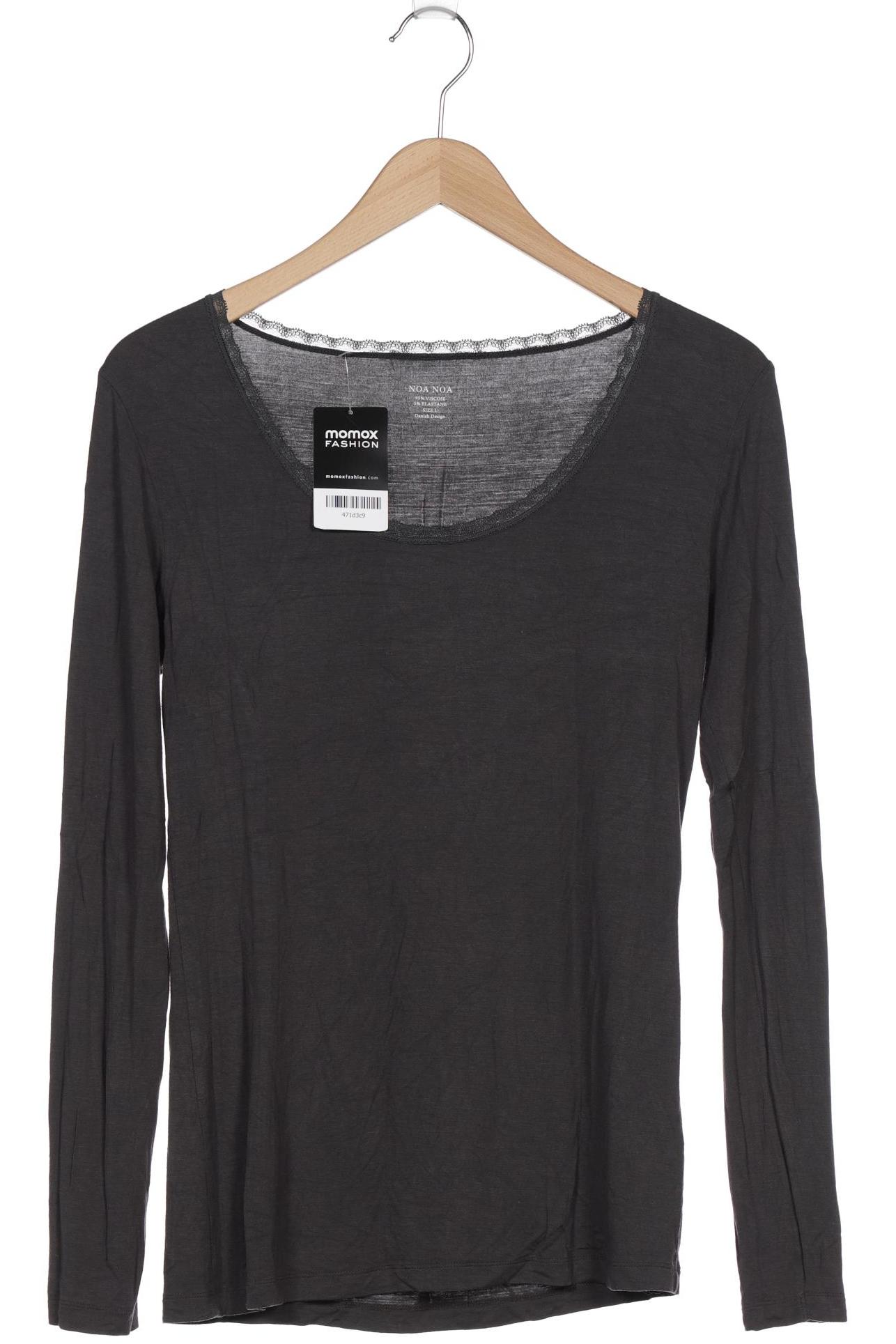 

Noa Noa Damen Langarmshirt, grau, Gr. 42