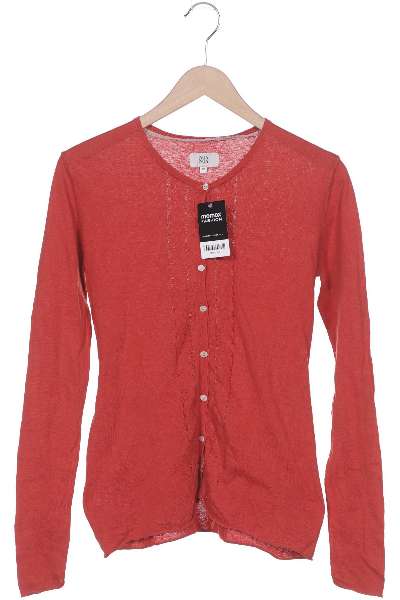 

Noa Noa Damen Strickjacke, orange, Gr. 34