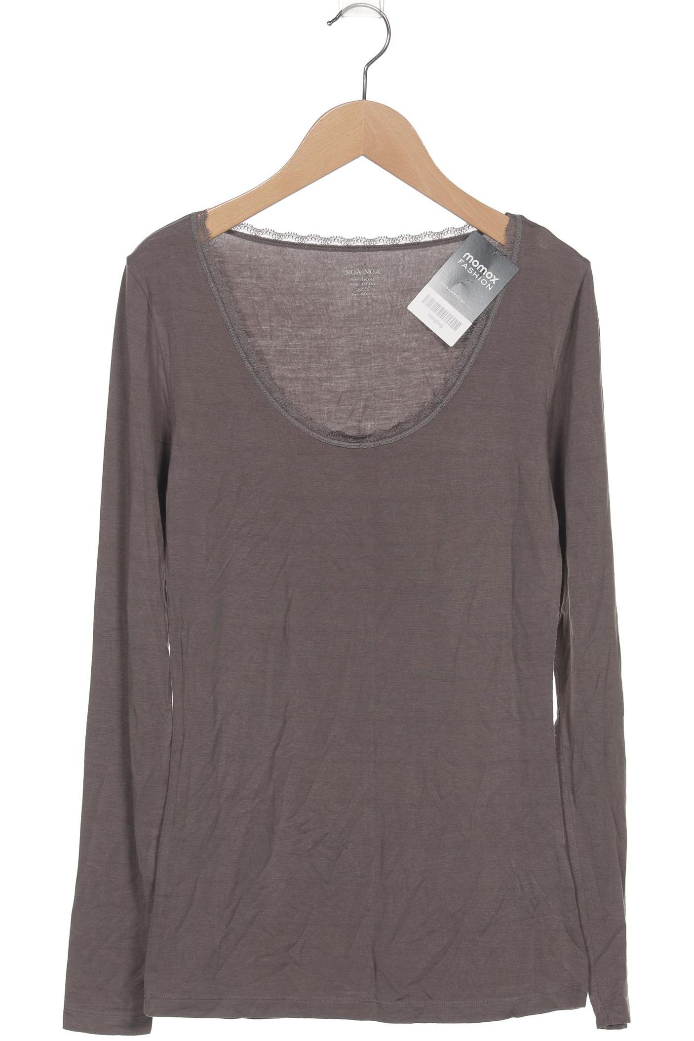 

Noa Noa Damen Langarmshirt, grau, Gr. 36