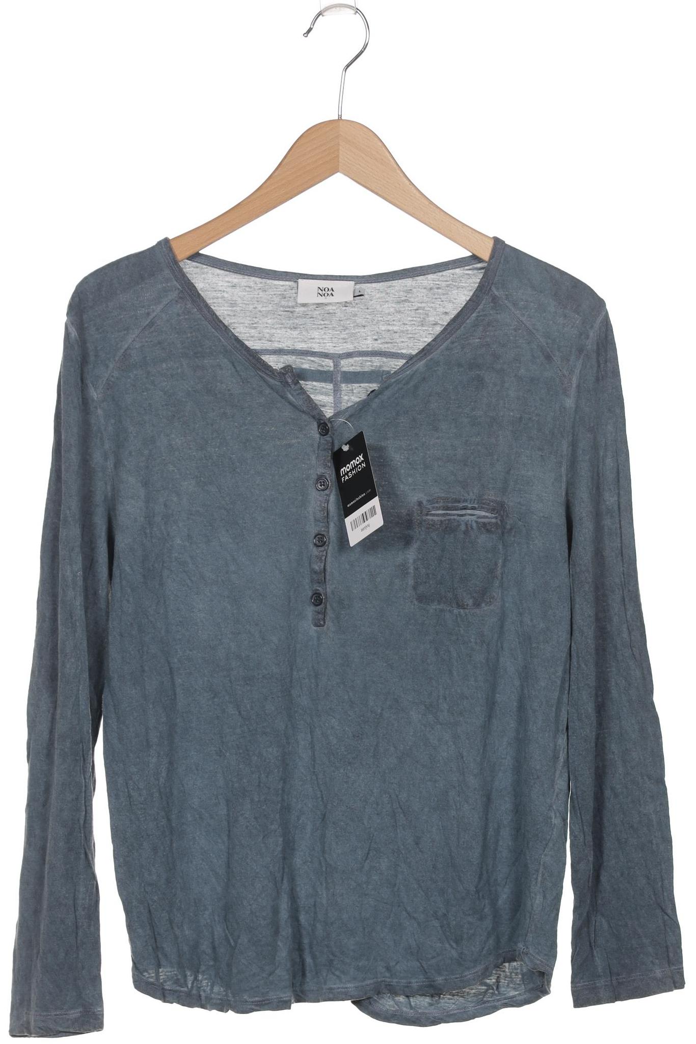 

Noa Noa Damen Langarmshirt, blau, Gr. 42