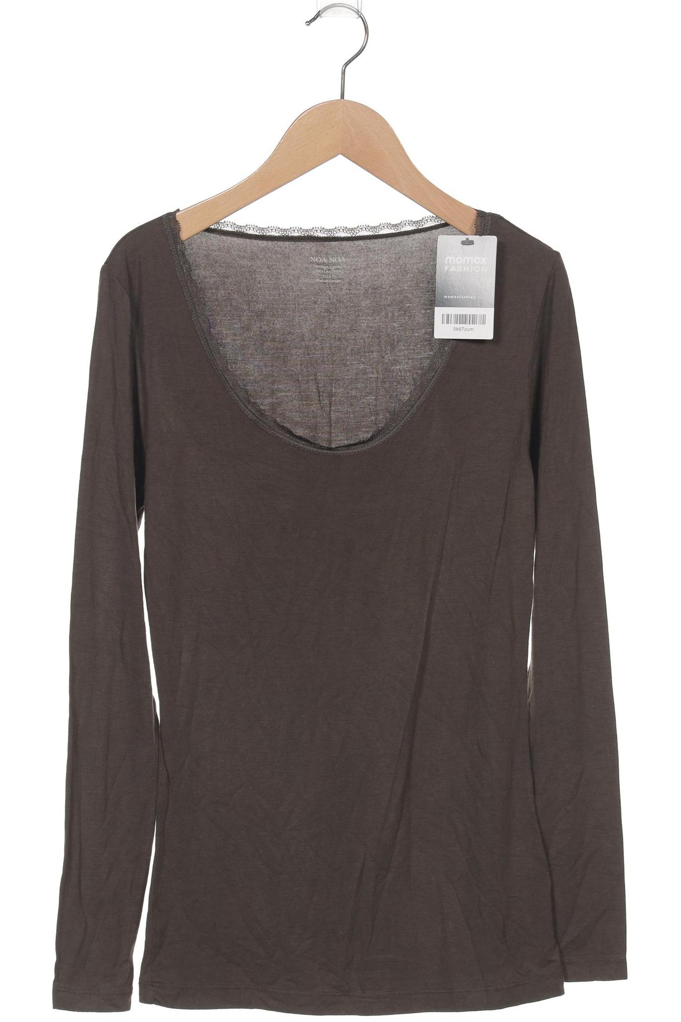 

Noa Noa Damen Langarmshirt, grün, Gr. 36