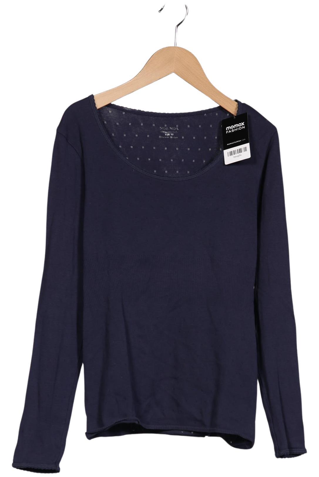 

Noa Noa Damen Langarmshirt, marineblau, Gr. 38