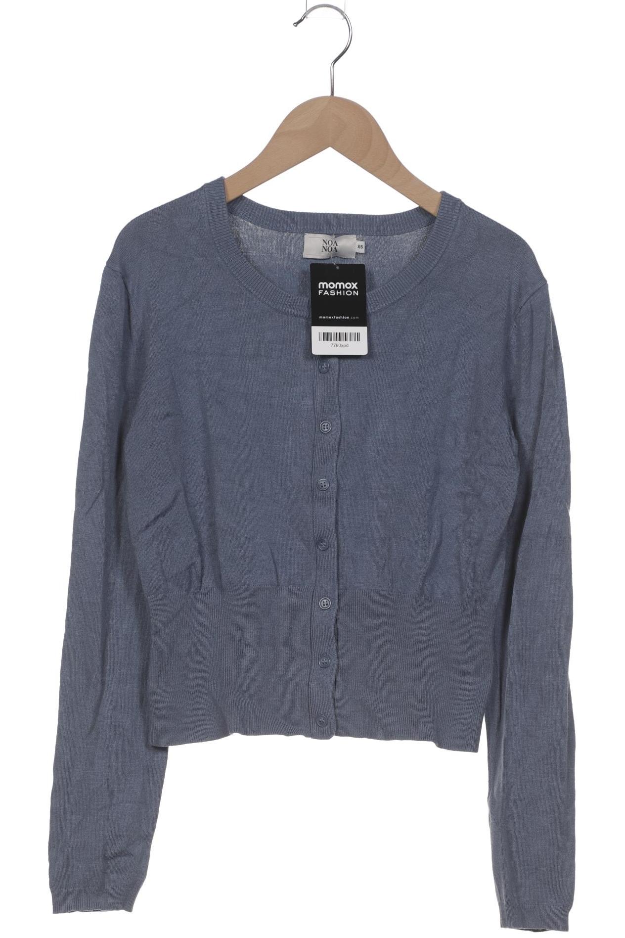 

Noa Noa Damen Strickjacke, blau, Gr. 34