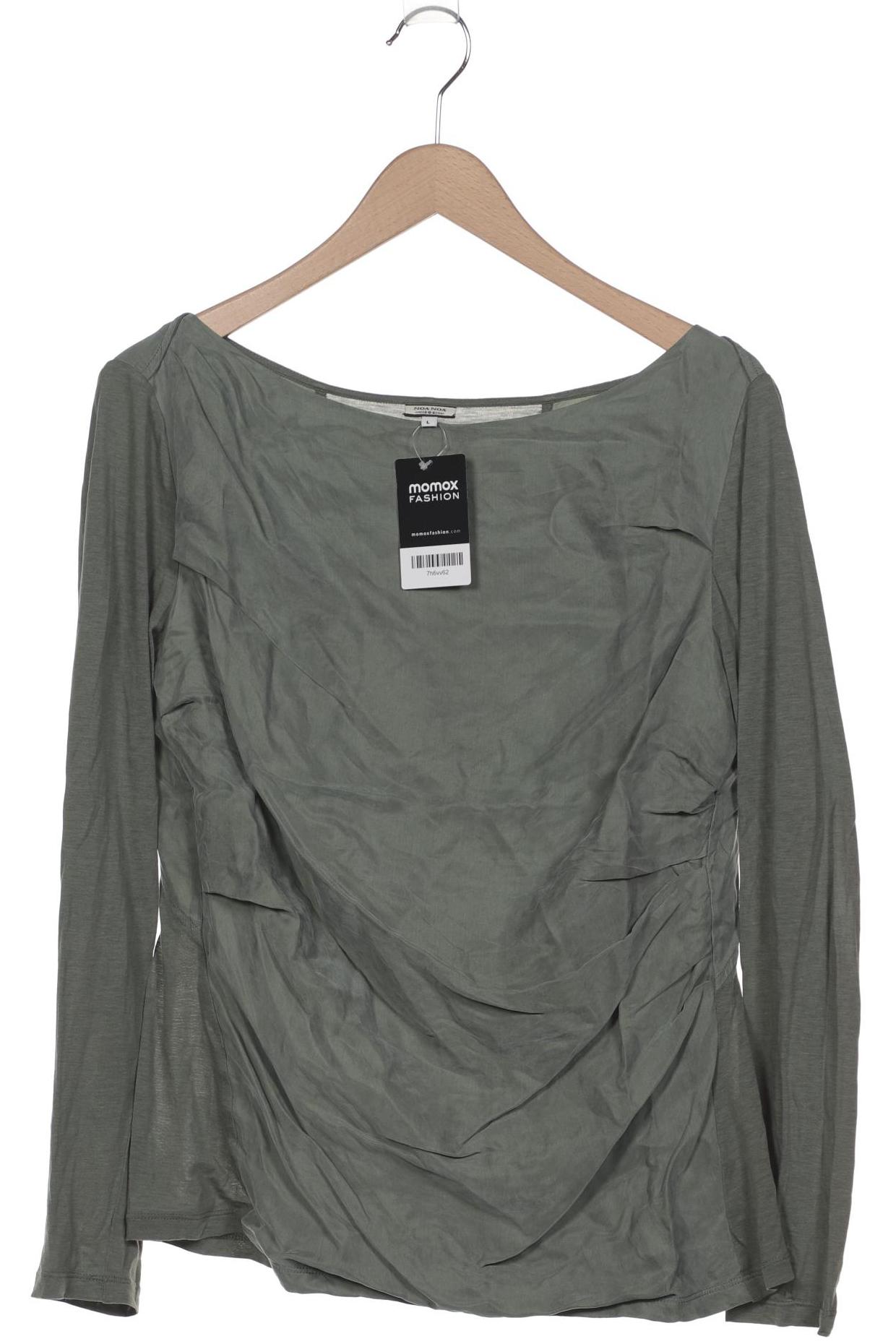 

Noa Noa Damen Langarmshirt, grün, Gr. 42