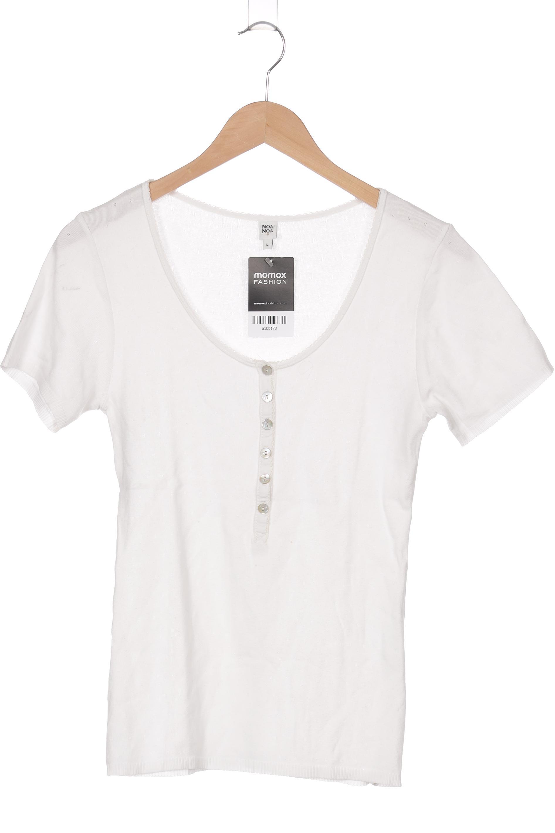 

Noa Noa Damen T-Shirt, weiß, Gr. 42